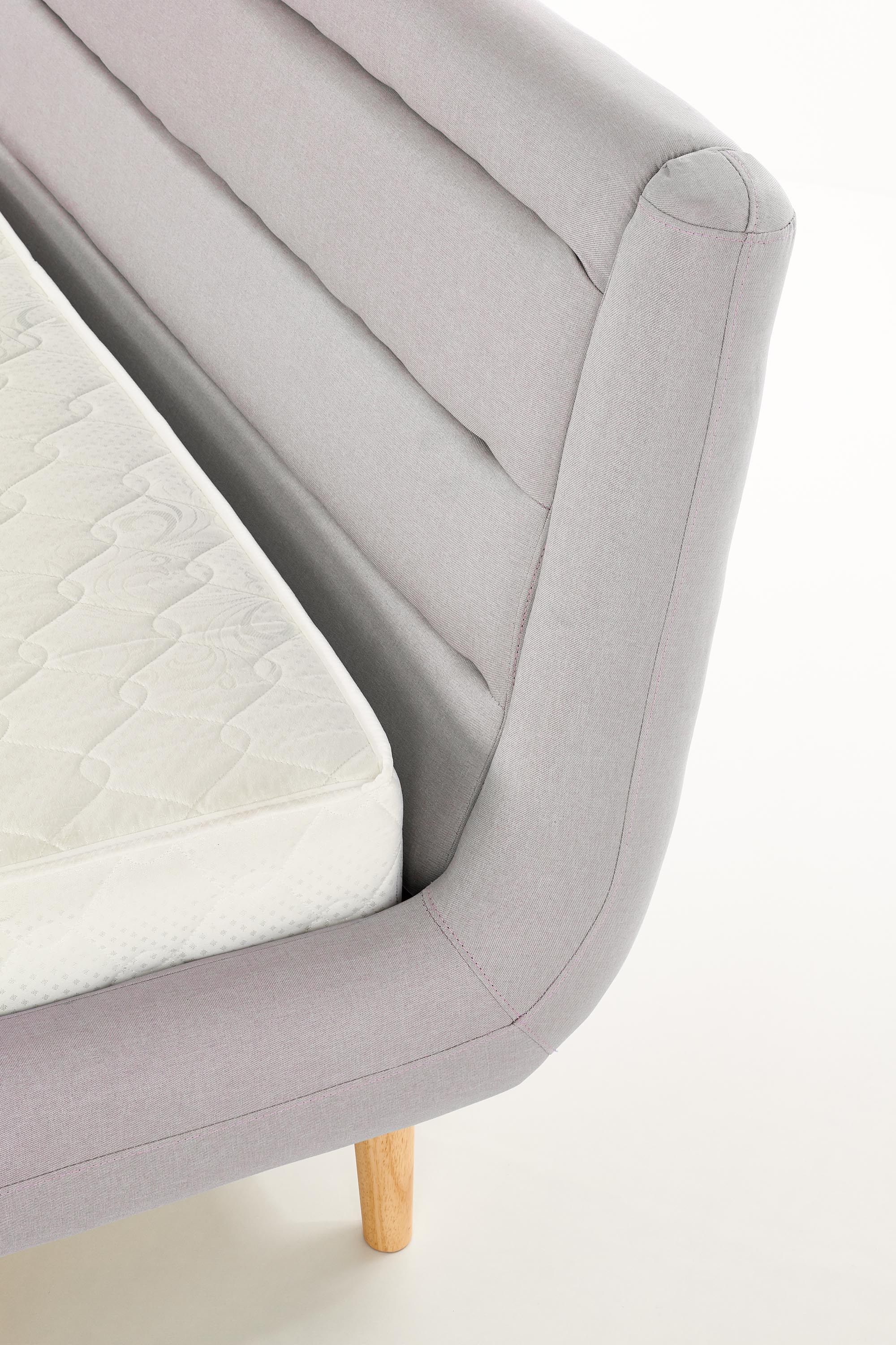 ELANDA 160 posteľ, svetlo šedá