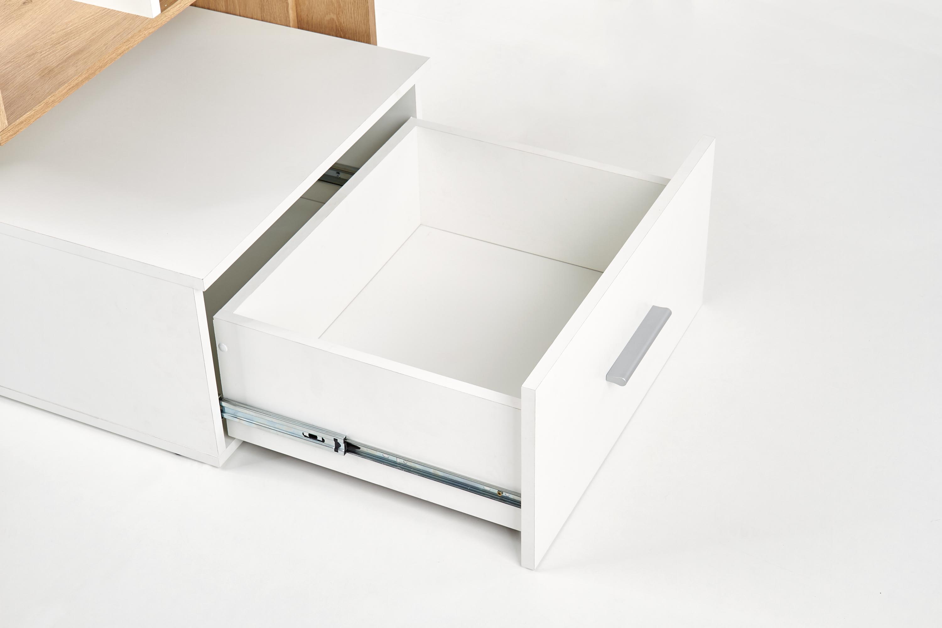 GROSSO PC stolík dub zlatý / biely