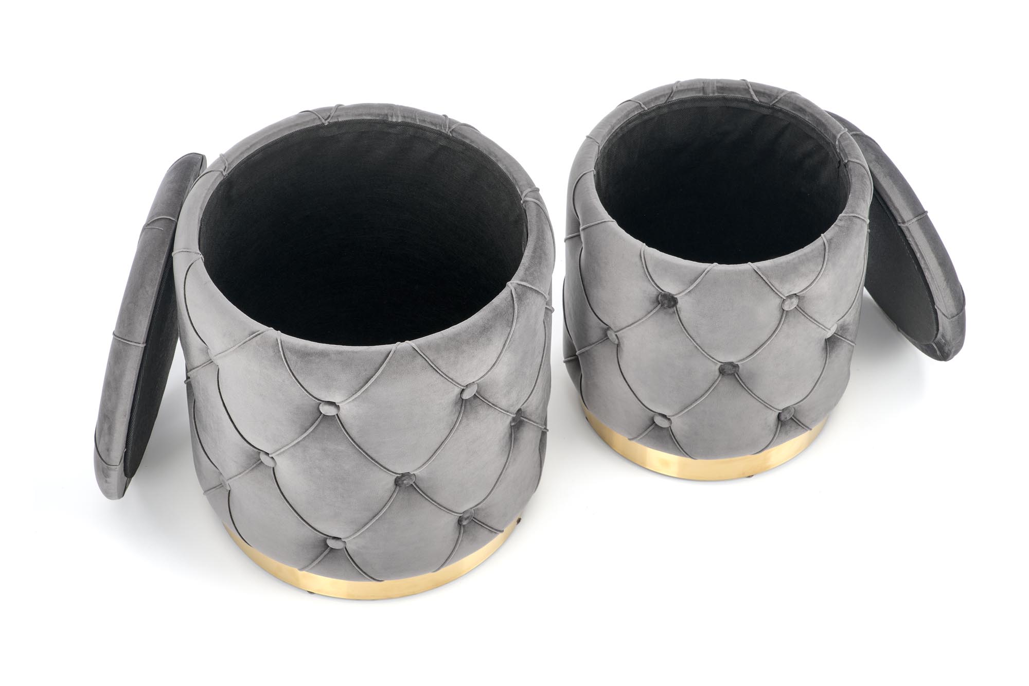 POLLY zostava dvoch taburetiek, šedá