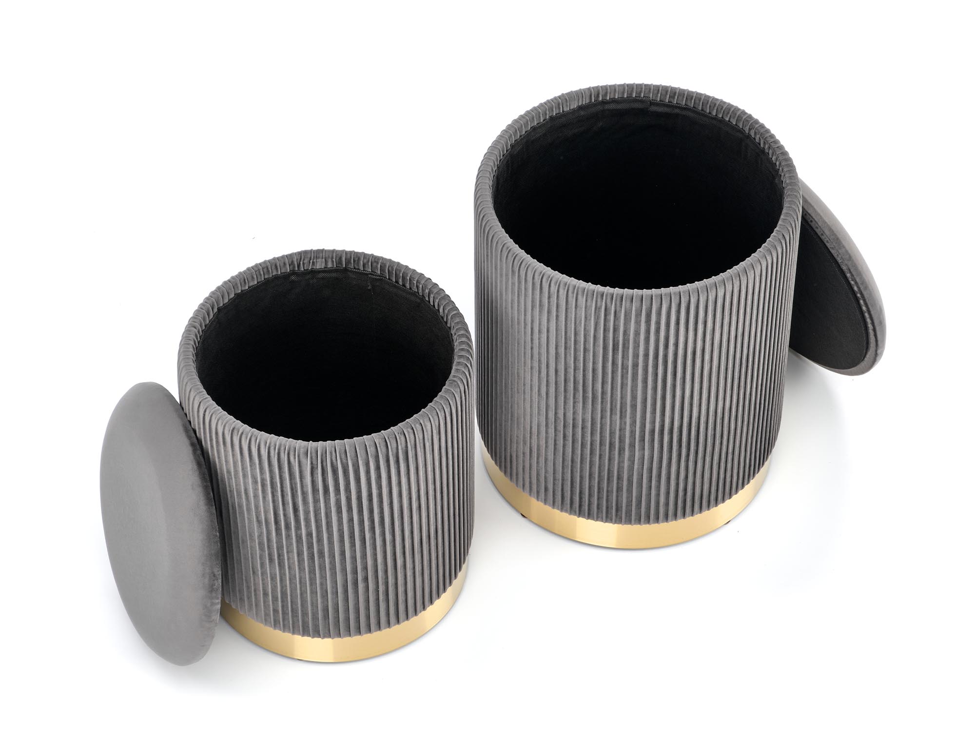 MONTY zostava dvoch taburetiek, šedá