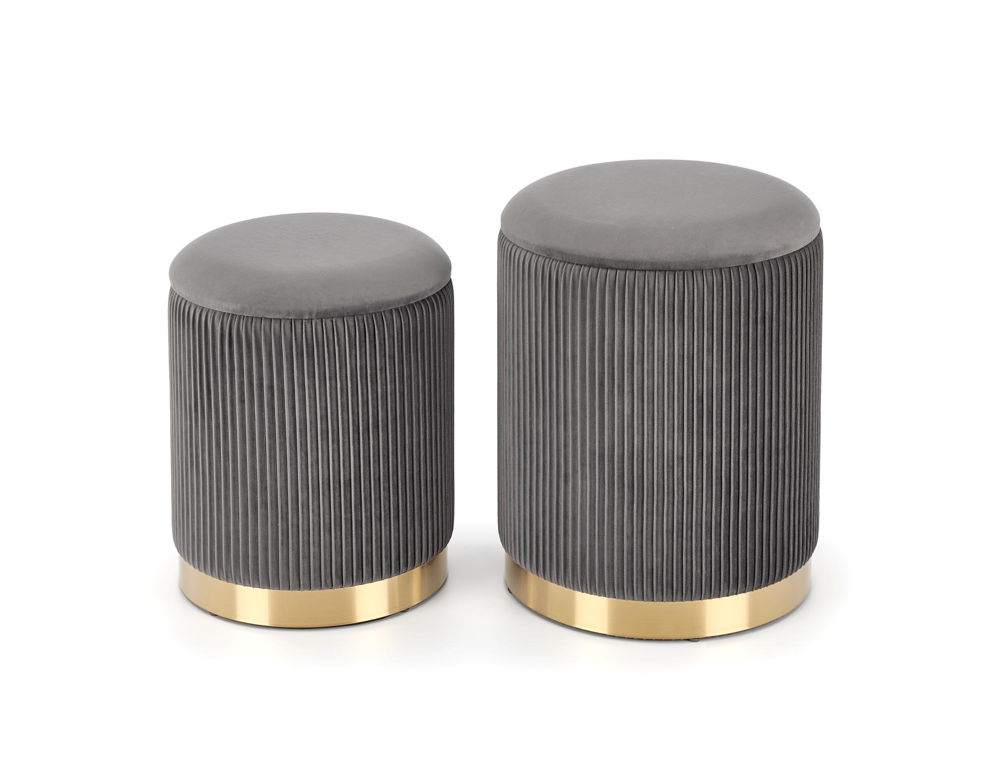 MONTY zostava dvoch taburetiek, šedá