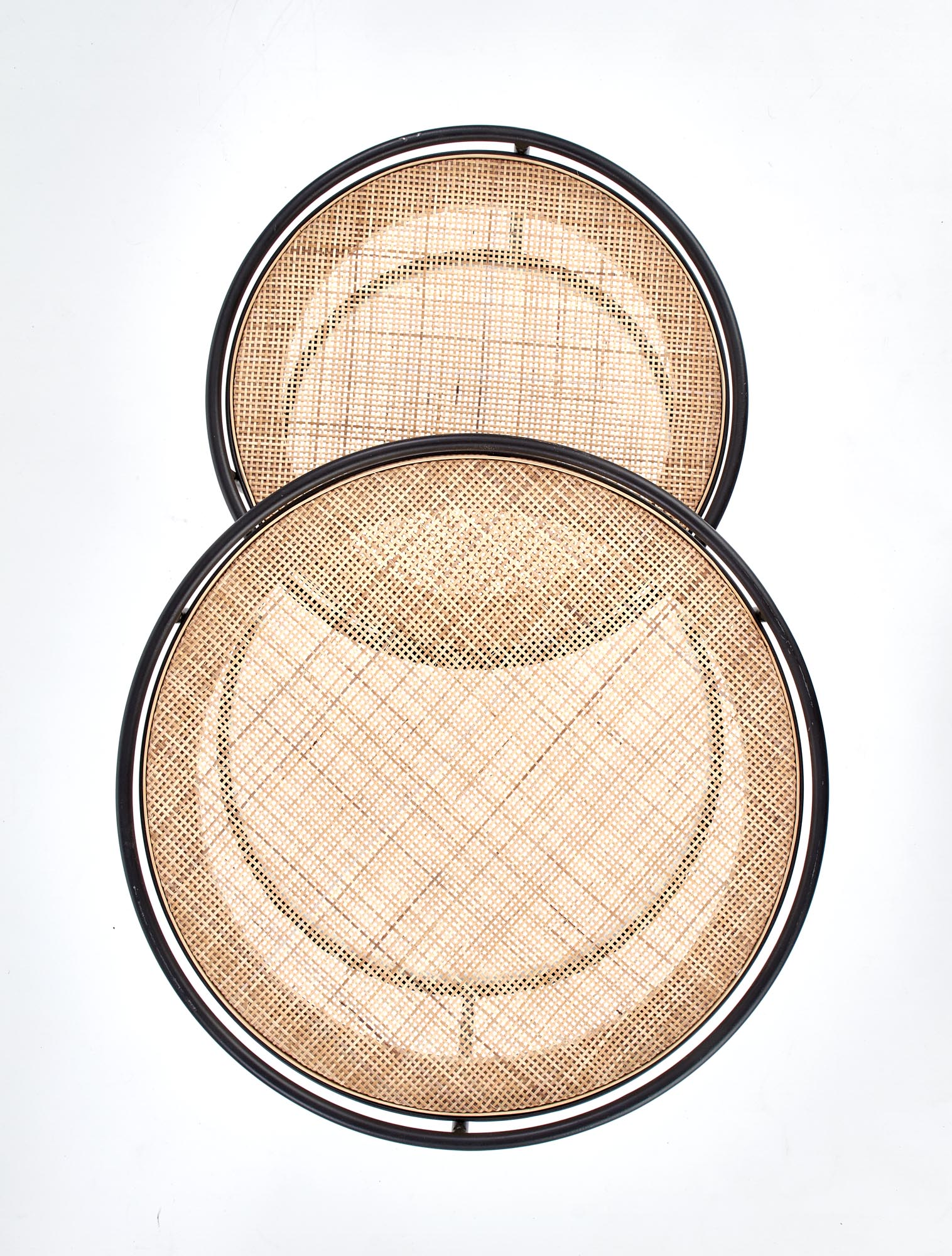 MANADO zostava dvoch konf. stolíkov čierna / prírodná