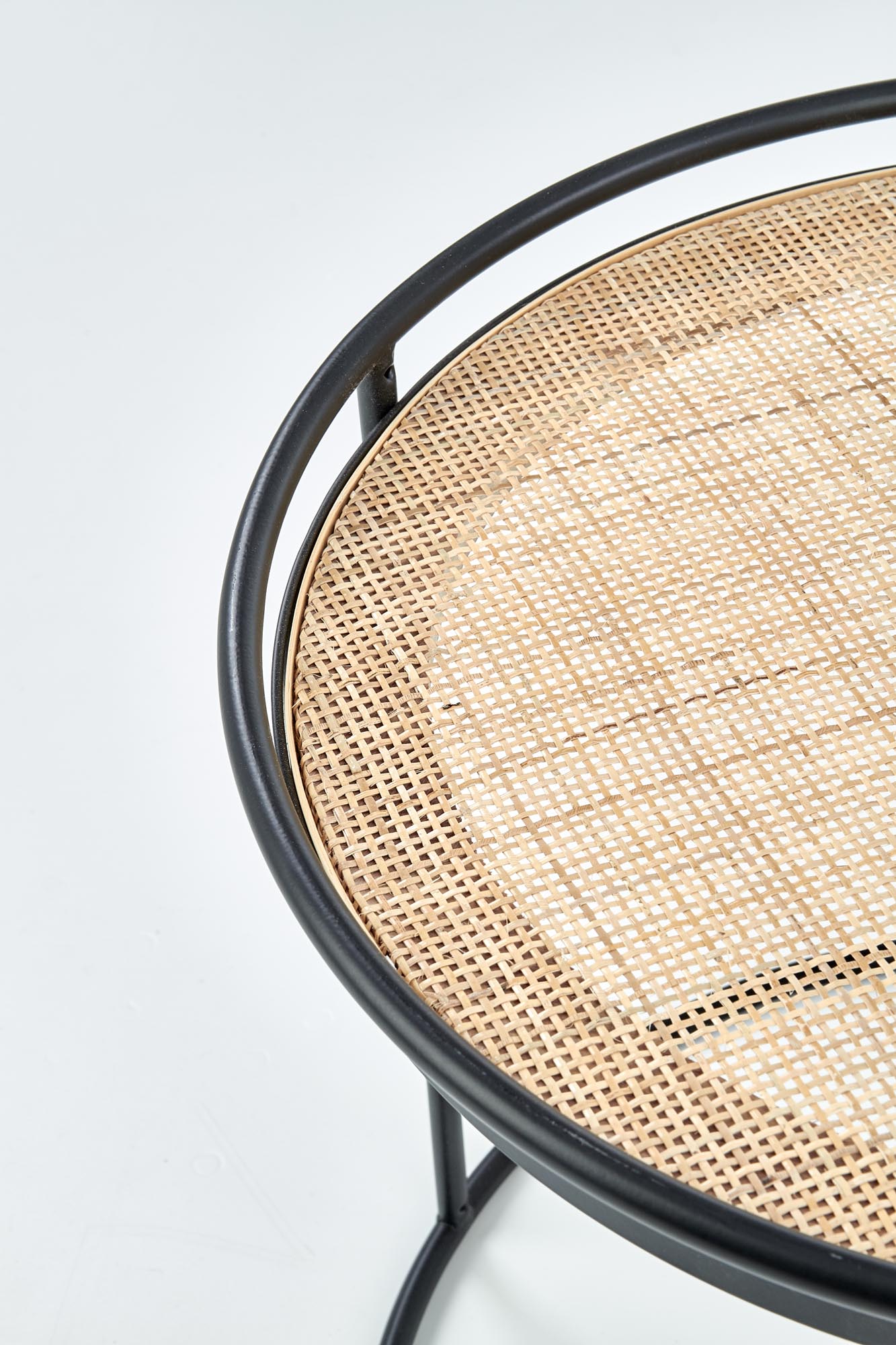 MANADO zostava dvoch konf. stolíkov čierna / prírodná