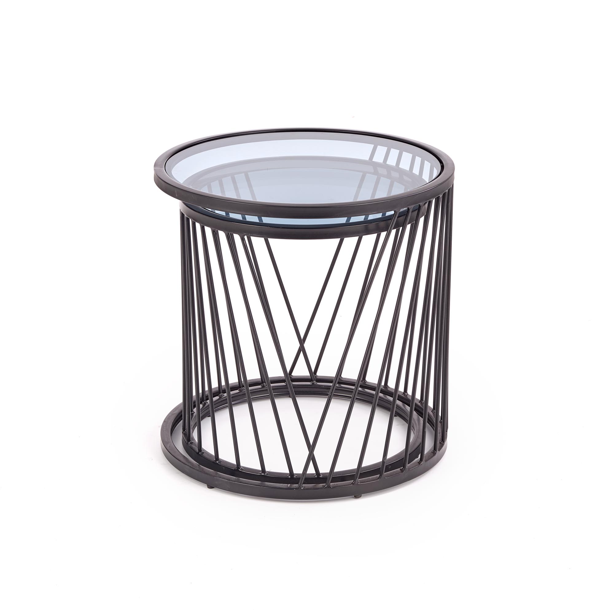 ANTILLA zostava dvoch konferenčných stolíkov čierna / dymová