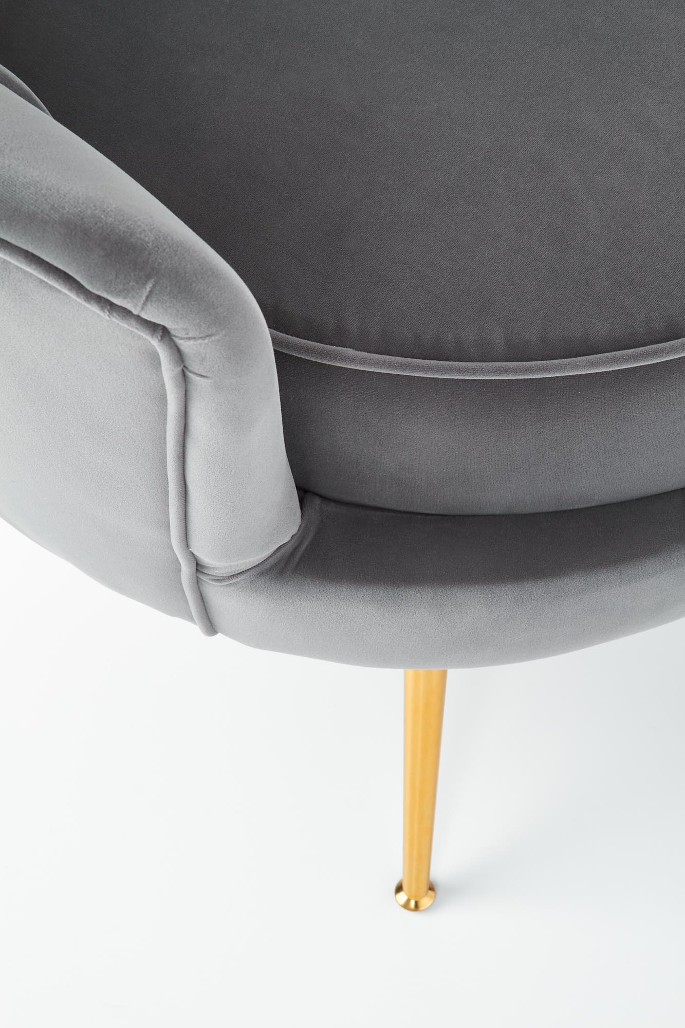 AMORINITO relaxačné kreslo šedá / zlatá