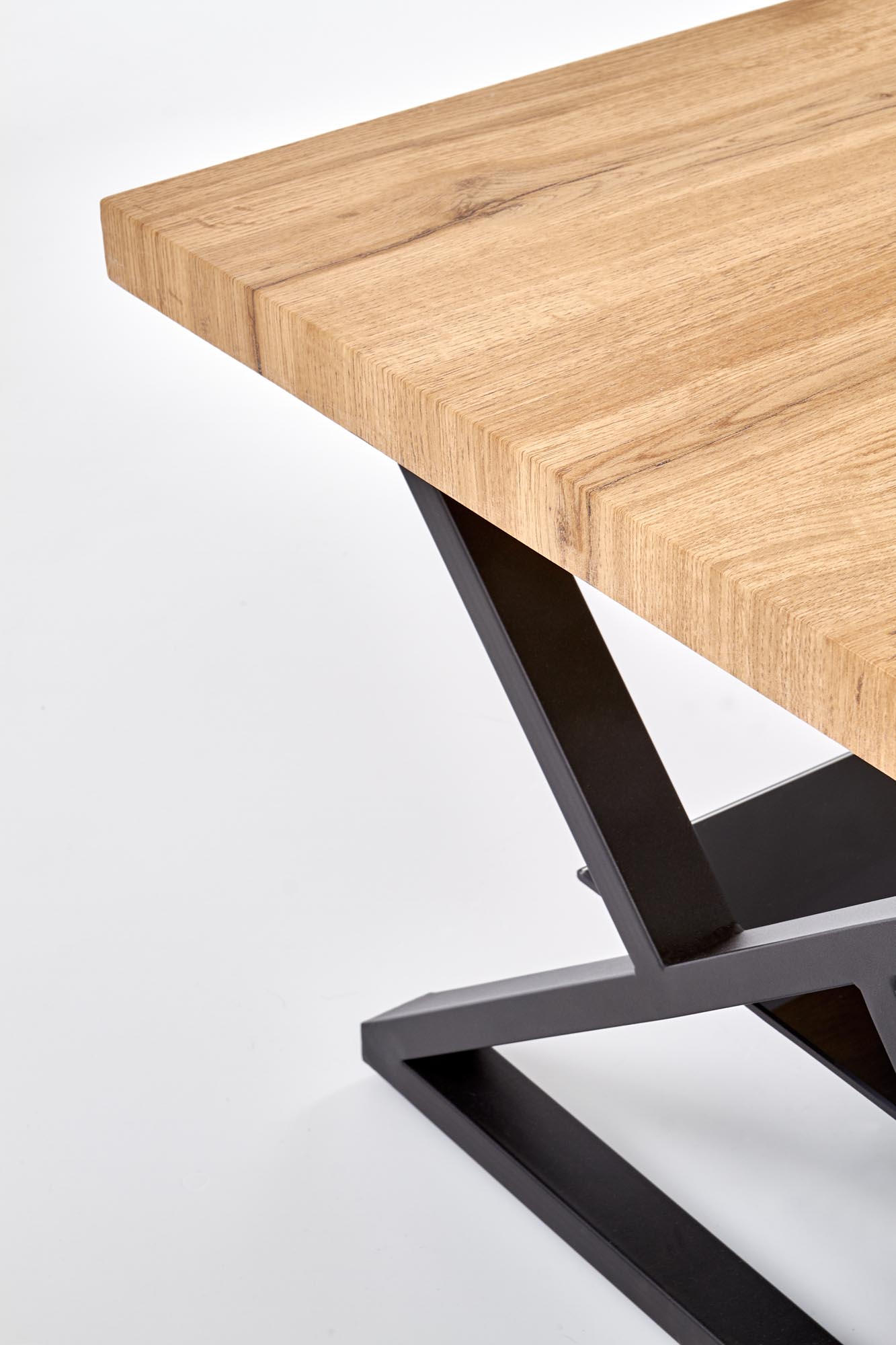 XENA PROSTOKĄT konferenčný stôl čierna / prírodná