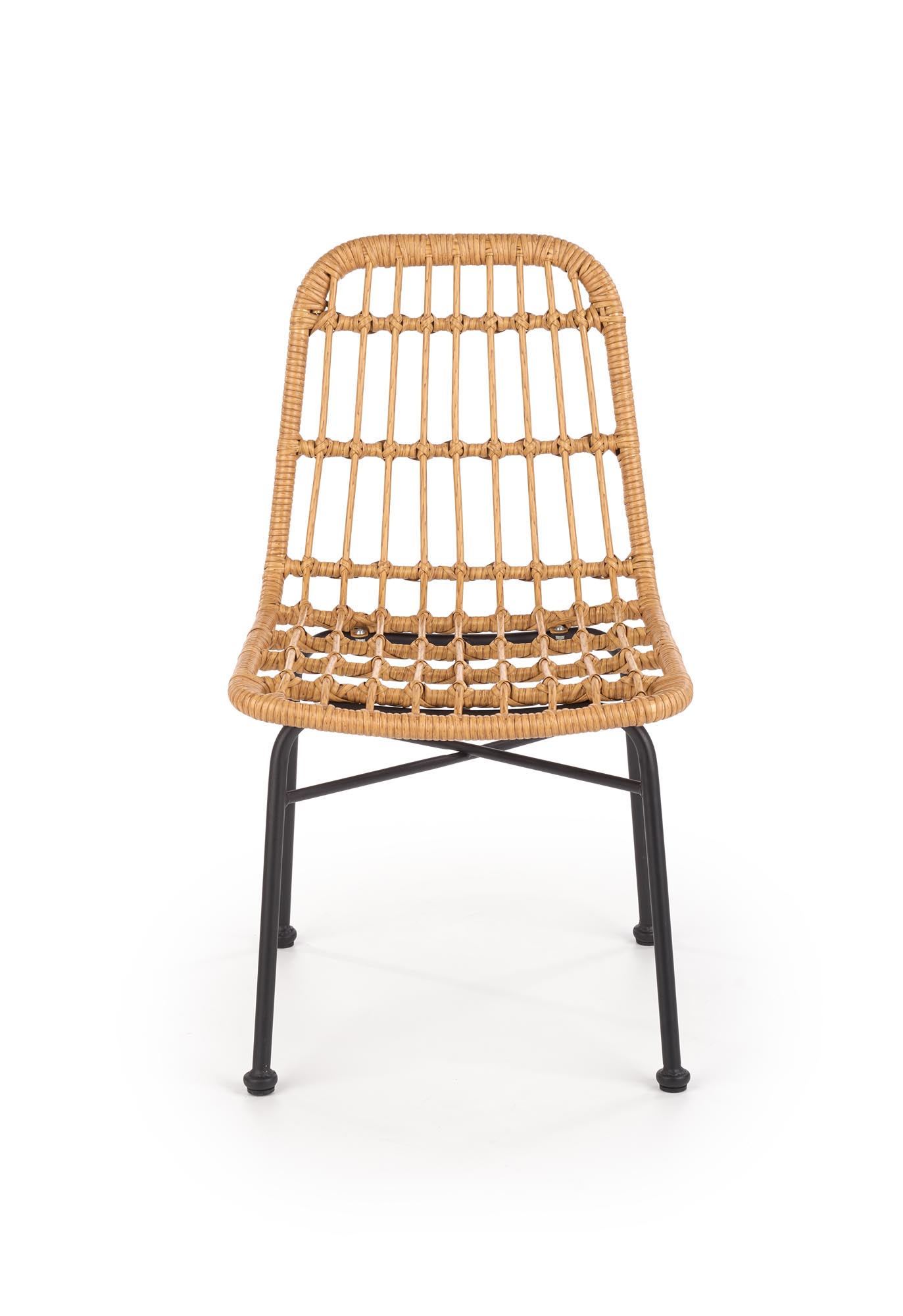 K401 jedálenská stolička čierna / prírodná