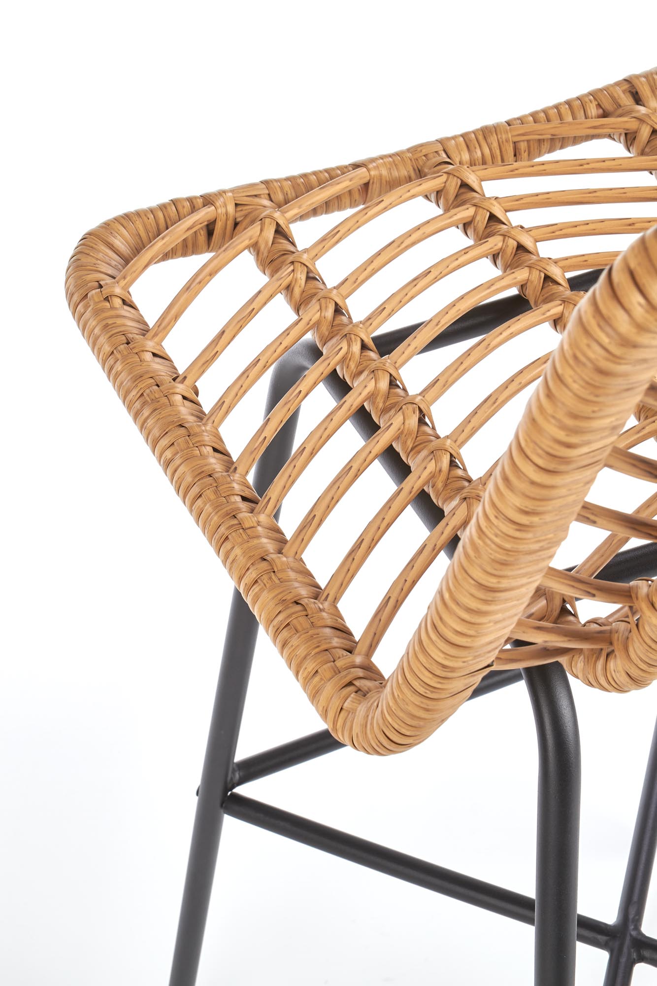 H97 barová stolička čierna / prírodná