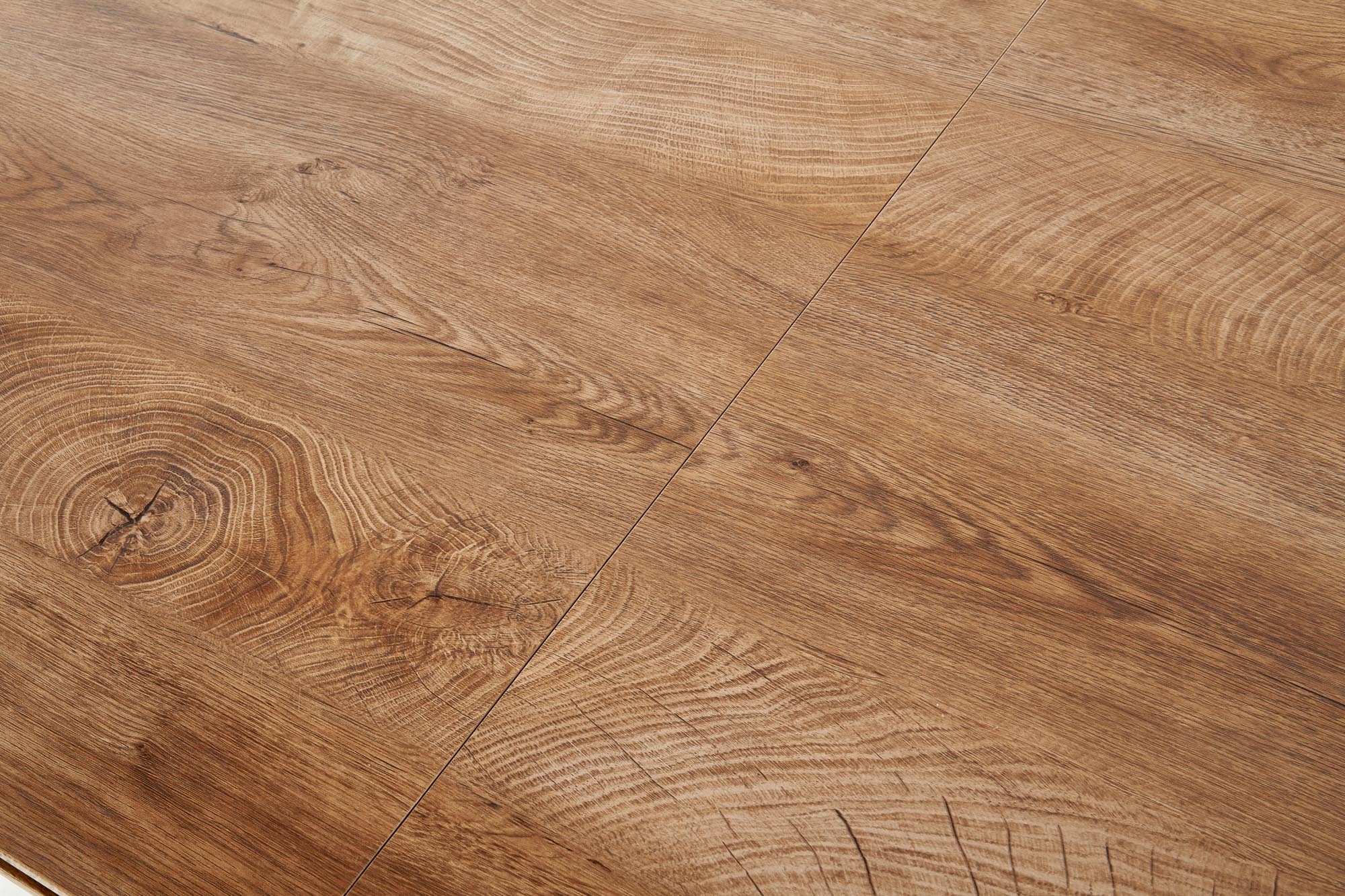 CAMBELL rozkladací stôl, doska - prírodná, nohy - čierna