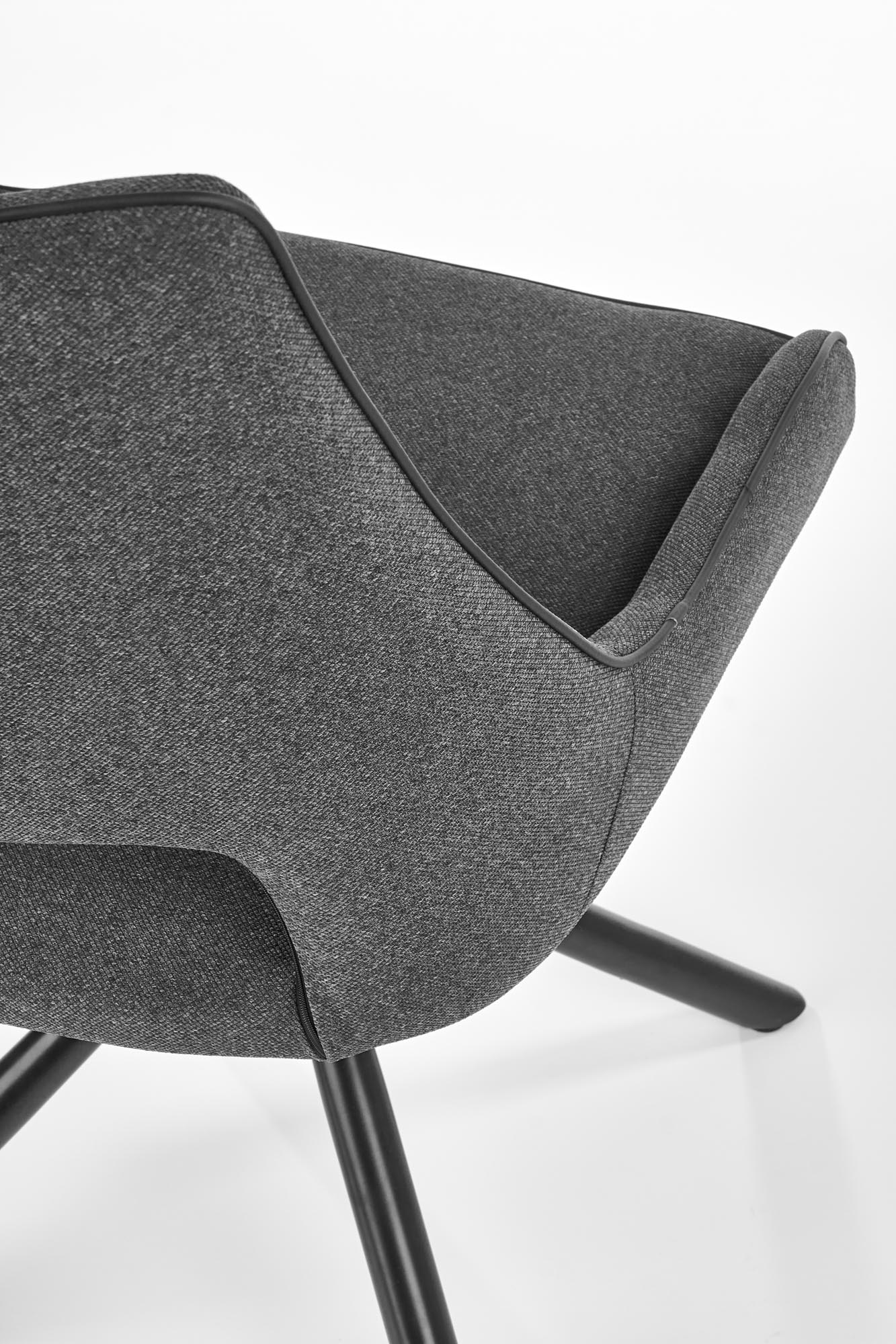 K409 stolička šedá