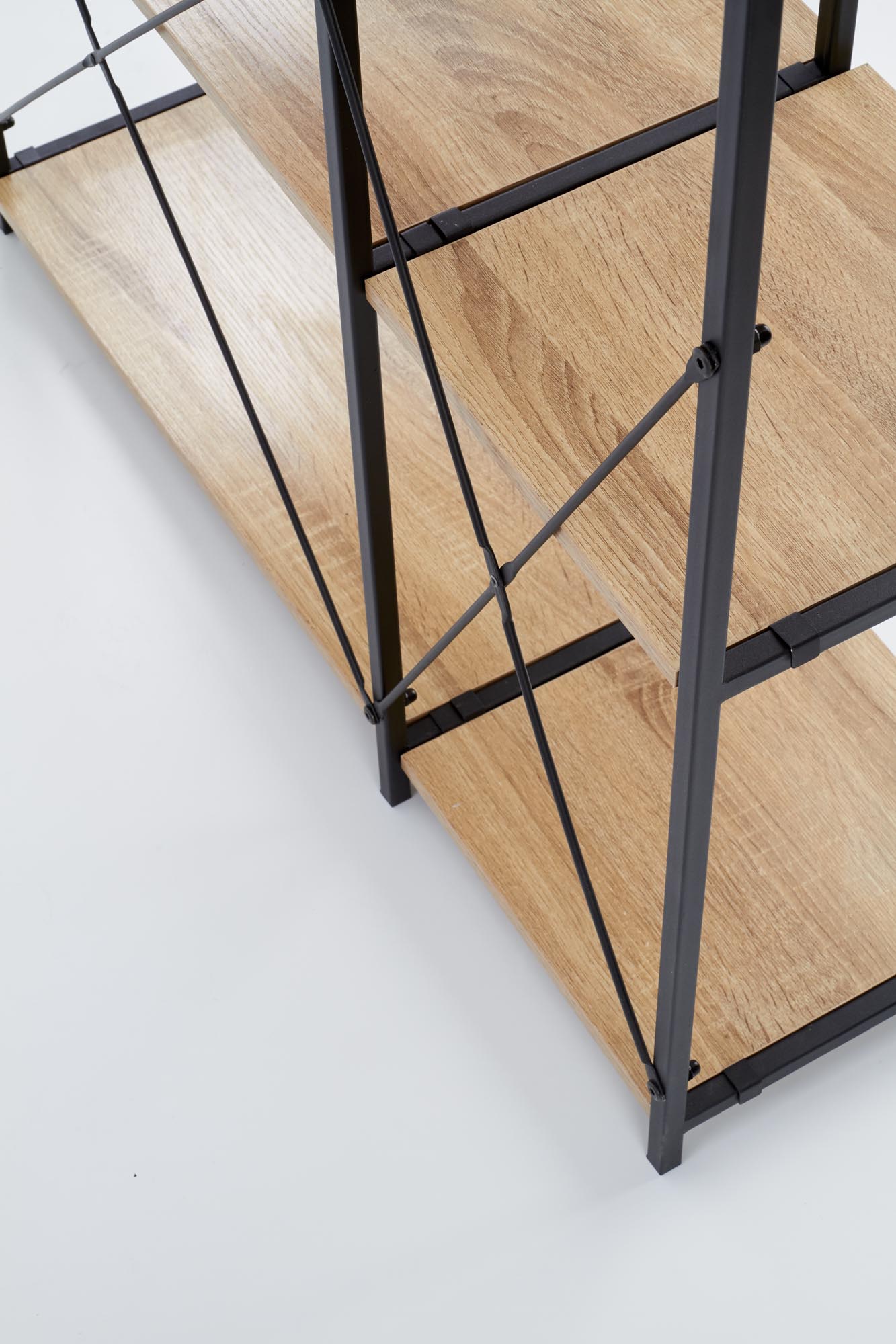 REG19 regál dub sonoma / čierna