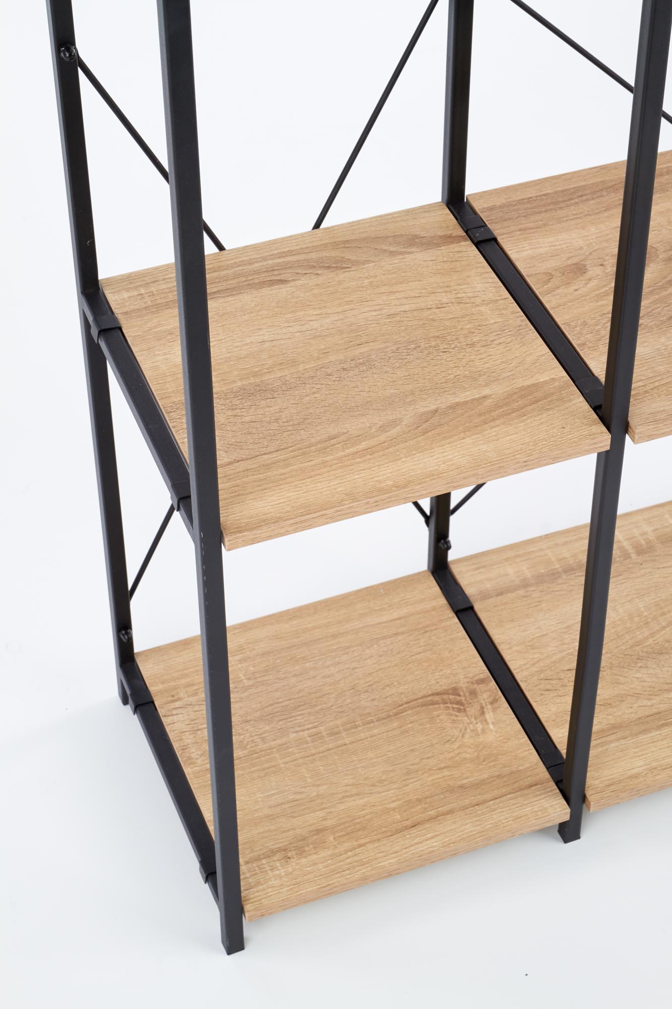 REG19 regál dub sonoma / čierna