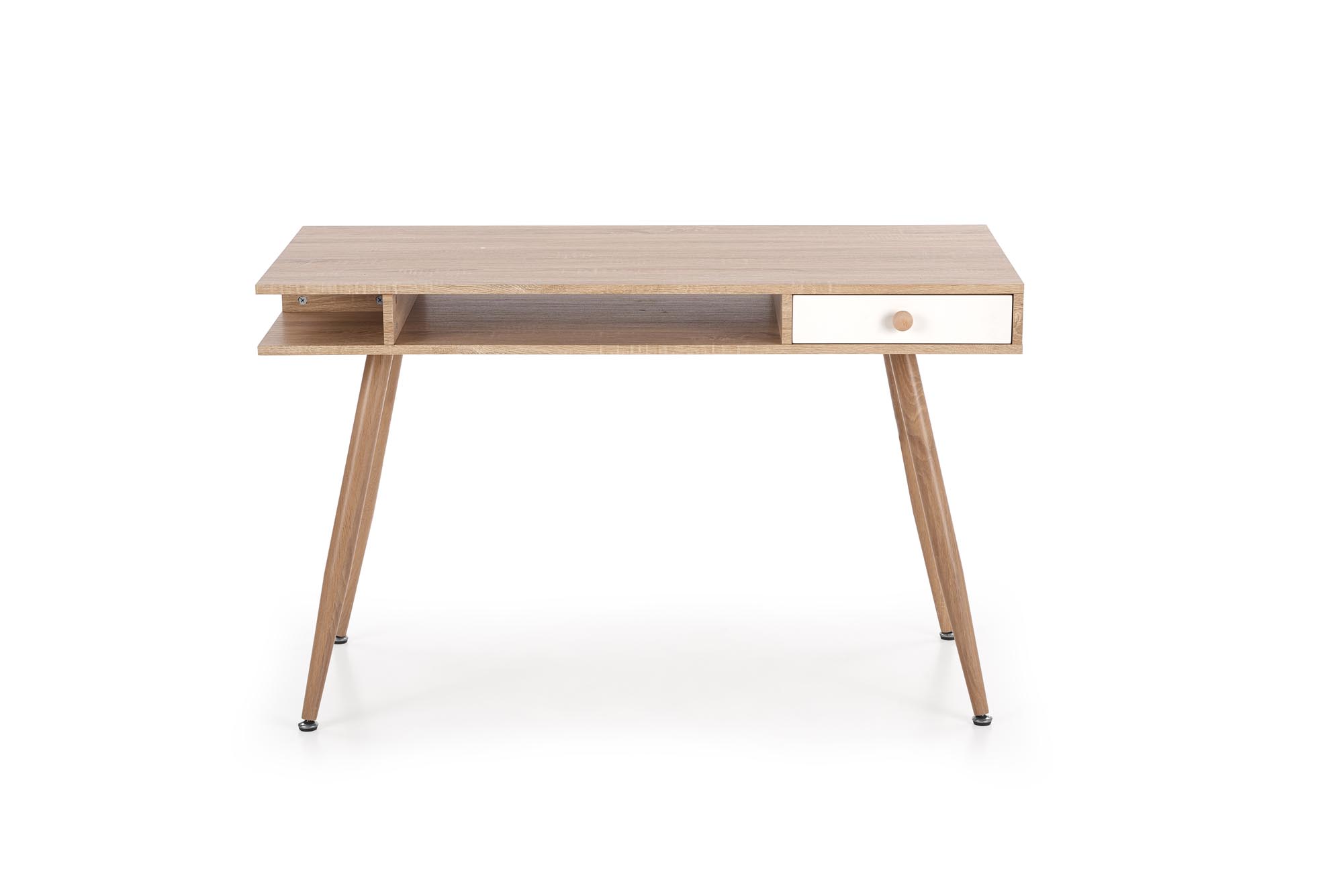 B34 PC stolík dub sonoma-biely