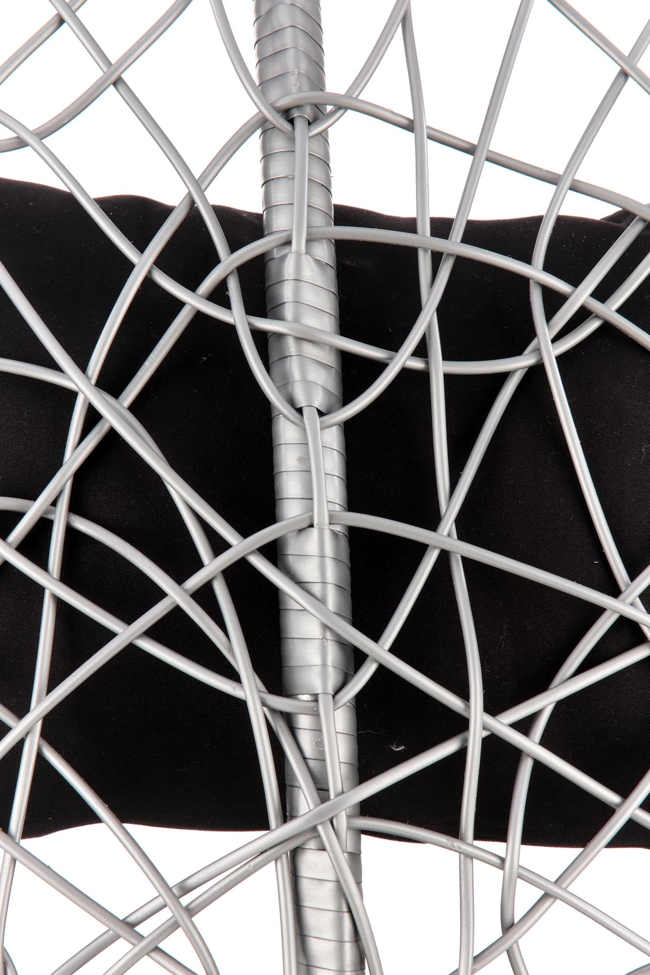 EGGY záhradná stolička šedá/ čierna