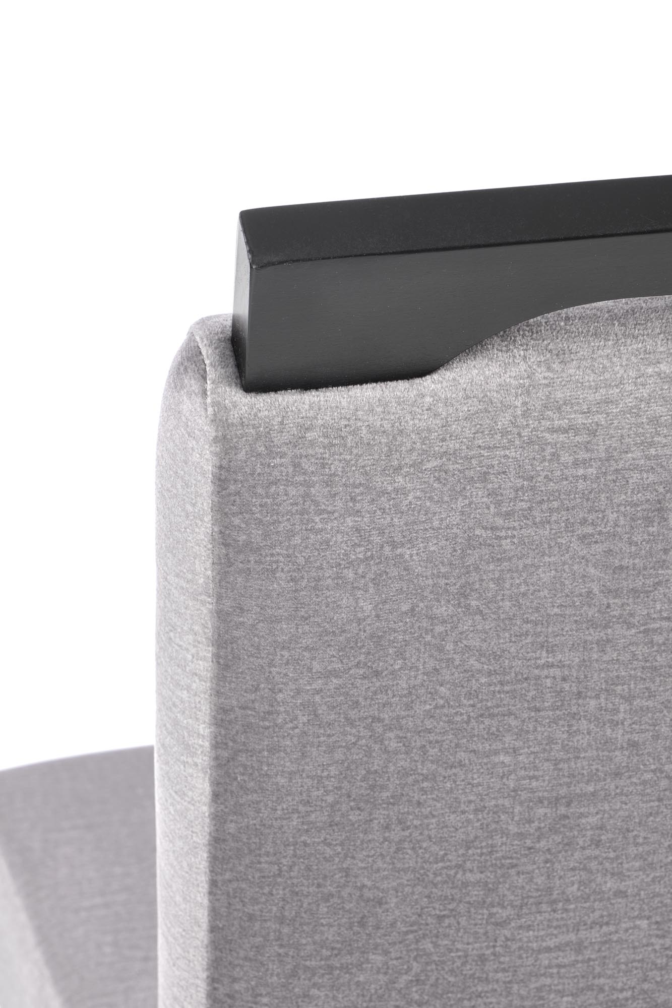 CLARION 2 stolička čierna / čal: MONOLITH 85 (šedá)