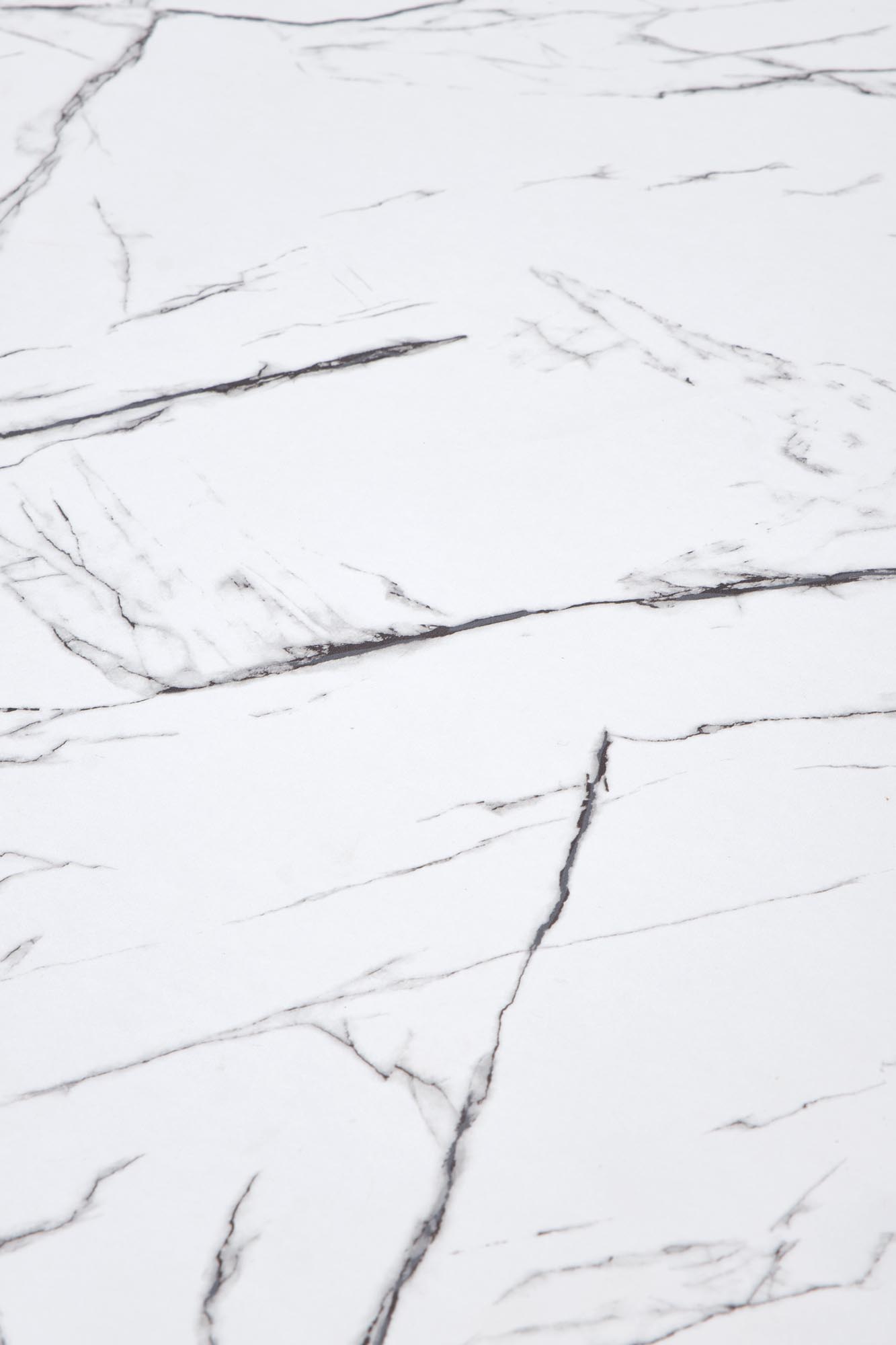 DENVER stôl, doska - biely mramor, nohy - biele