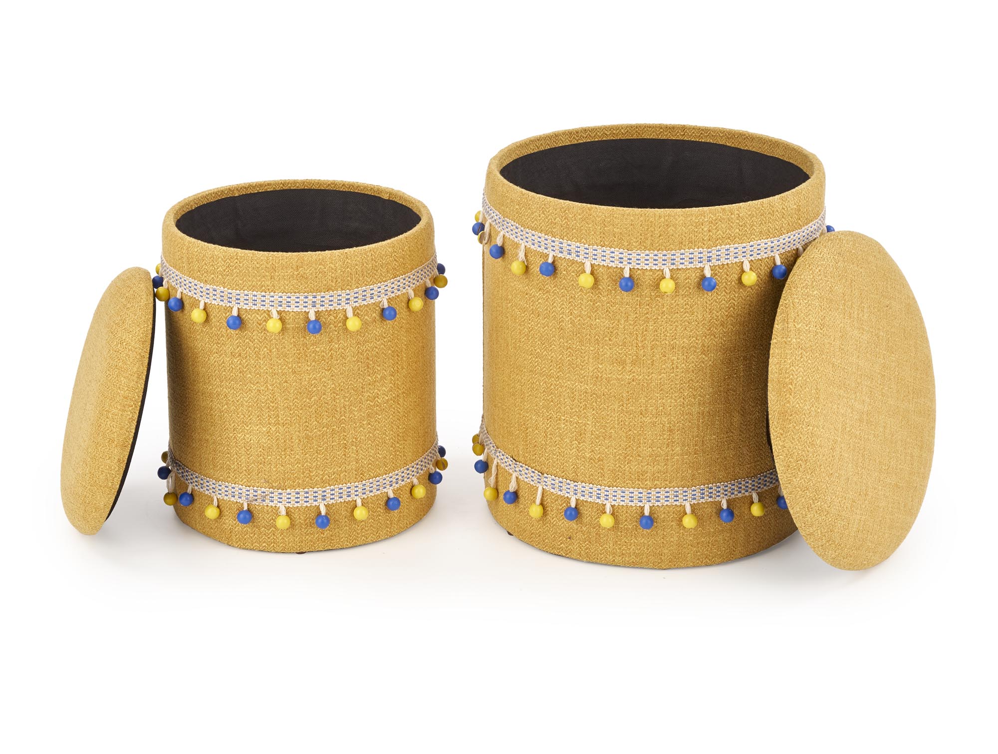 GRADO zostava dvoch taburetiek, žlté