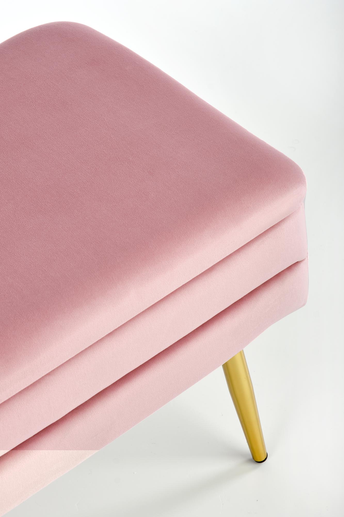 VELVA lavička ružová/zlatá