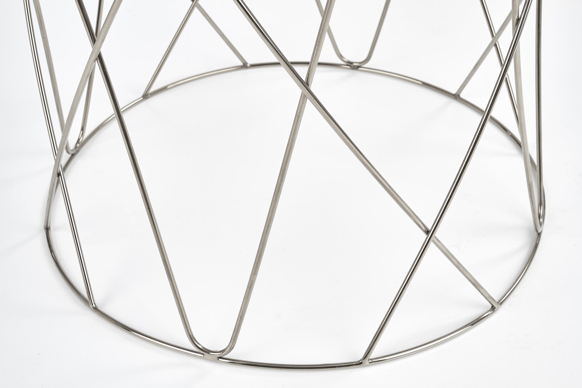 SELENA konferenčný stolík, konštrukcia - chrom, sklo - dymené