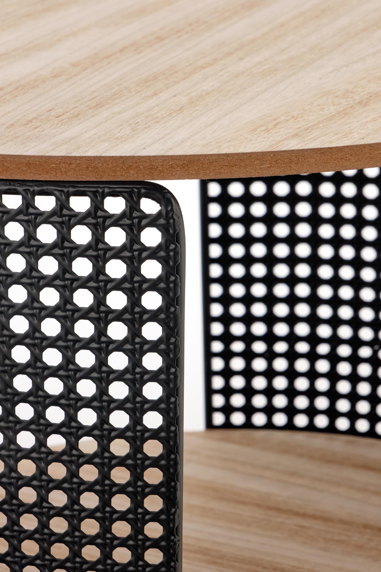 TRAFICA konferenčný stolík prírodný/čierny