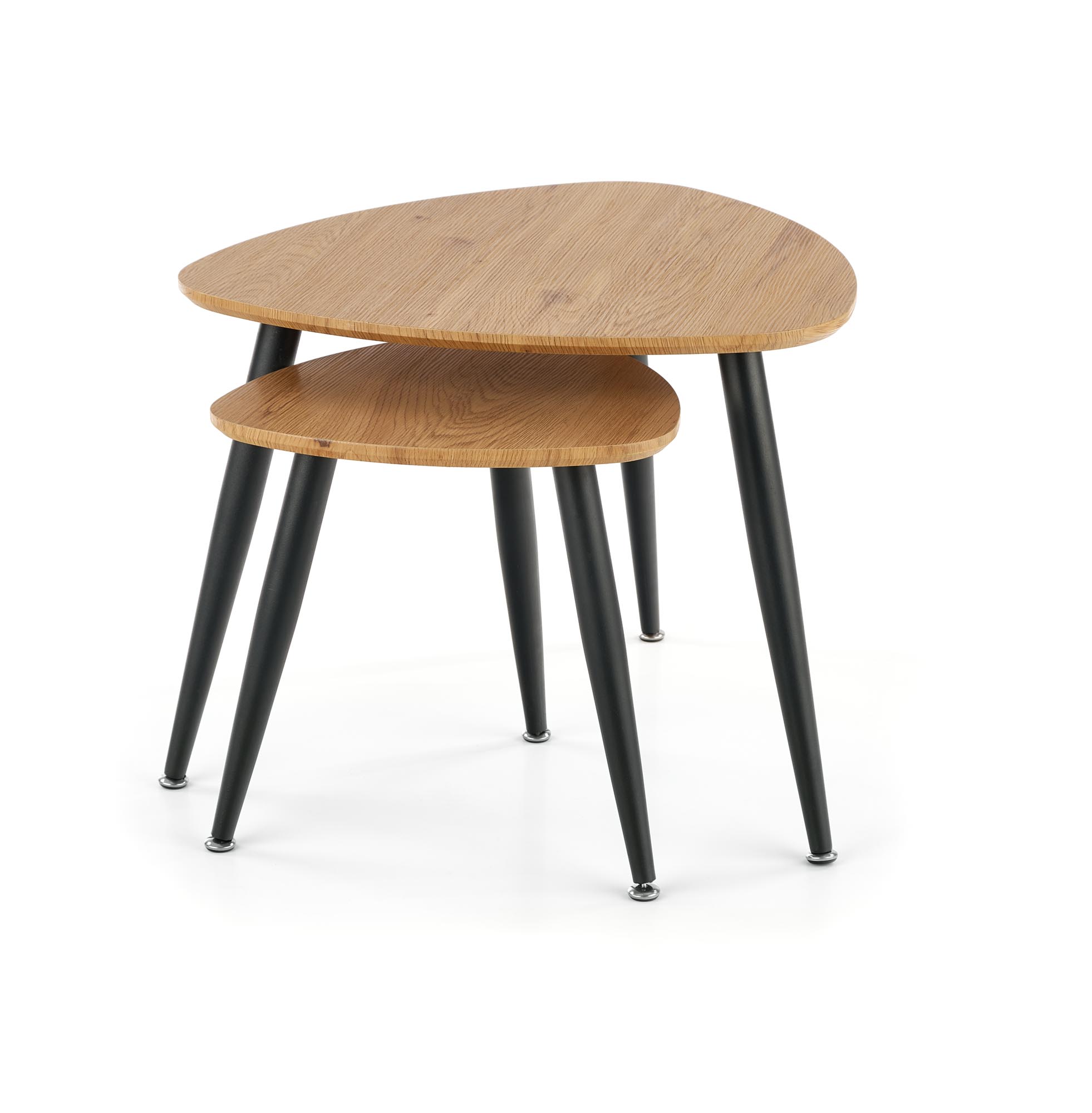 NICEA 2 zostava dvoch konferenčných stolíkov dub zlatý/čierny