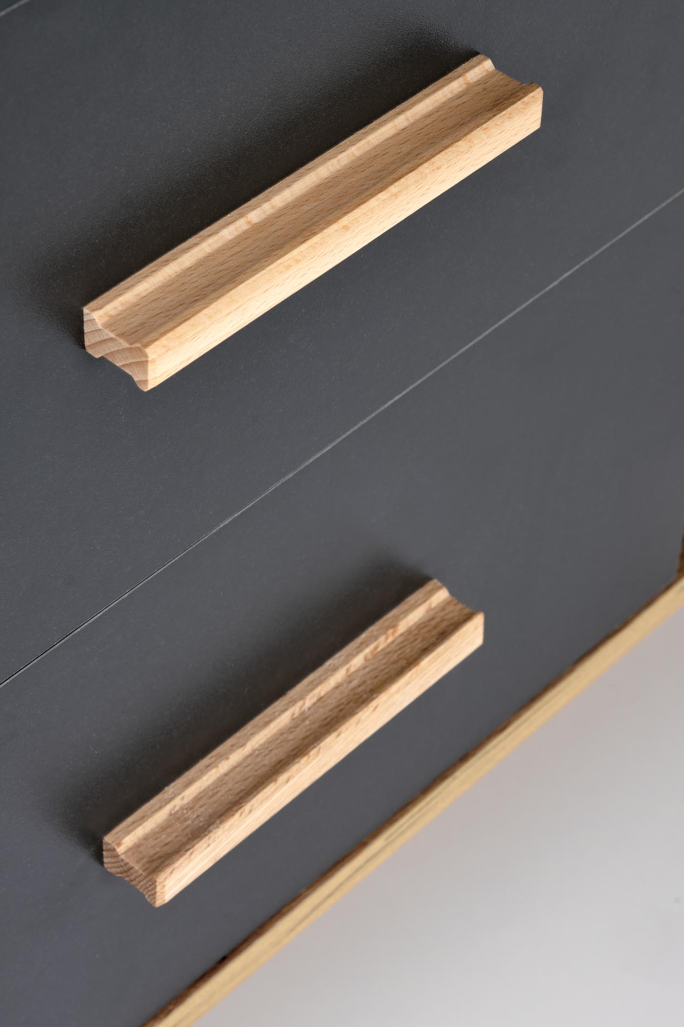 SERGIO XL PC stolík antracit / dub wotan