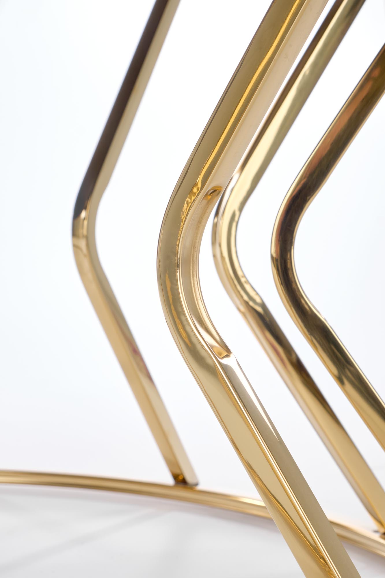 AFINA konferenčný stolík zrkadlo / zlatý