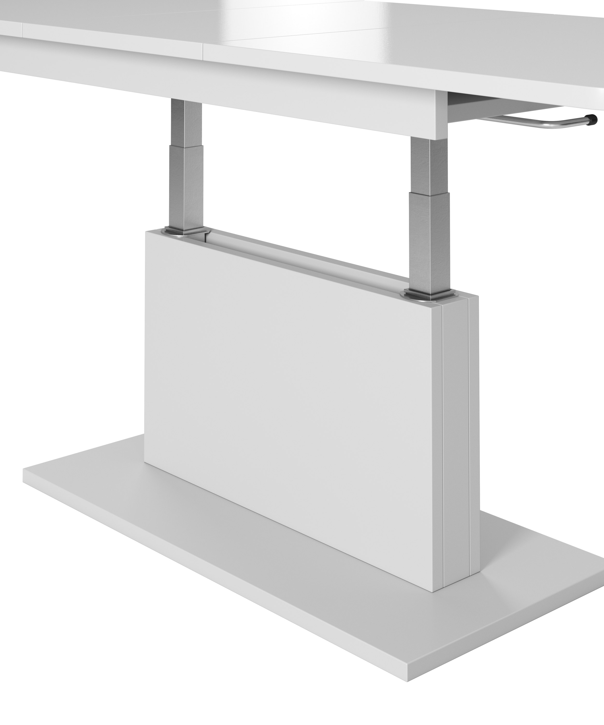 BUSETTI konferenčný stolík doska: biela matná, nohy: biele matné