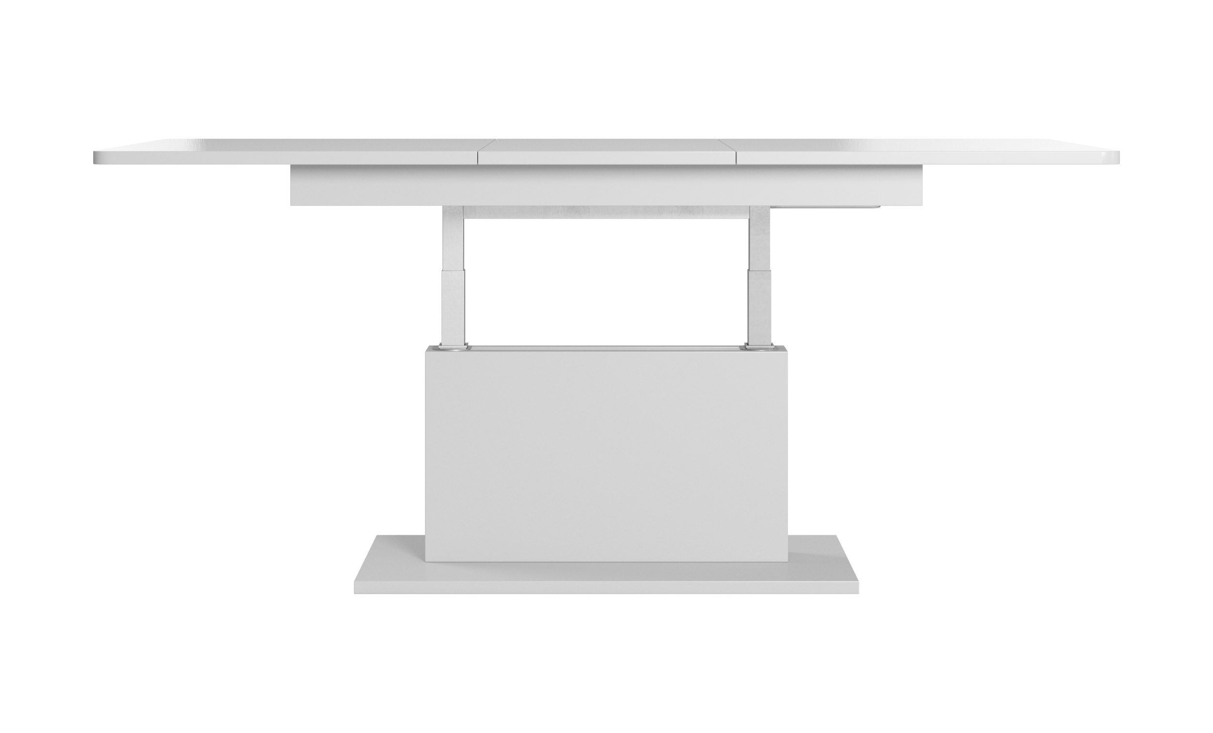 BUSETTI konferenčný stolík doska: biela matná, nohy: biele matné