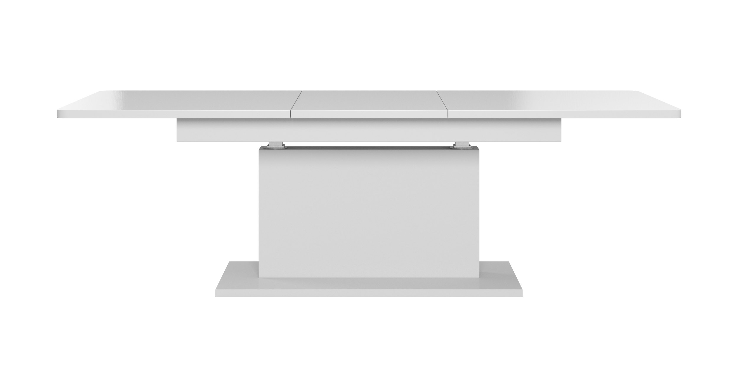 BUSETTI konferenčný stolík doska: biela matná, nohy: biele matné