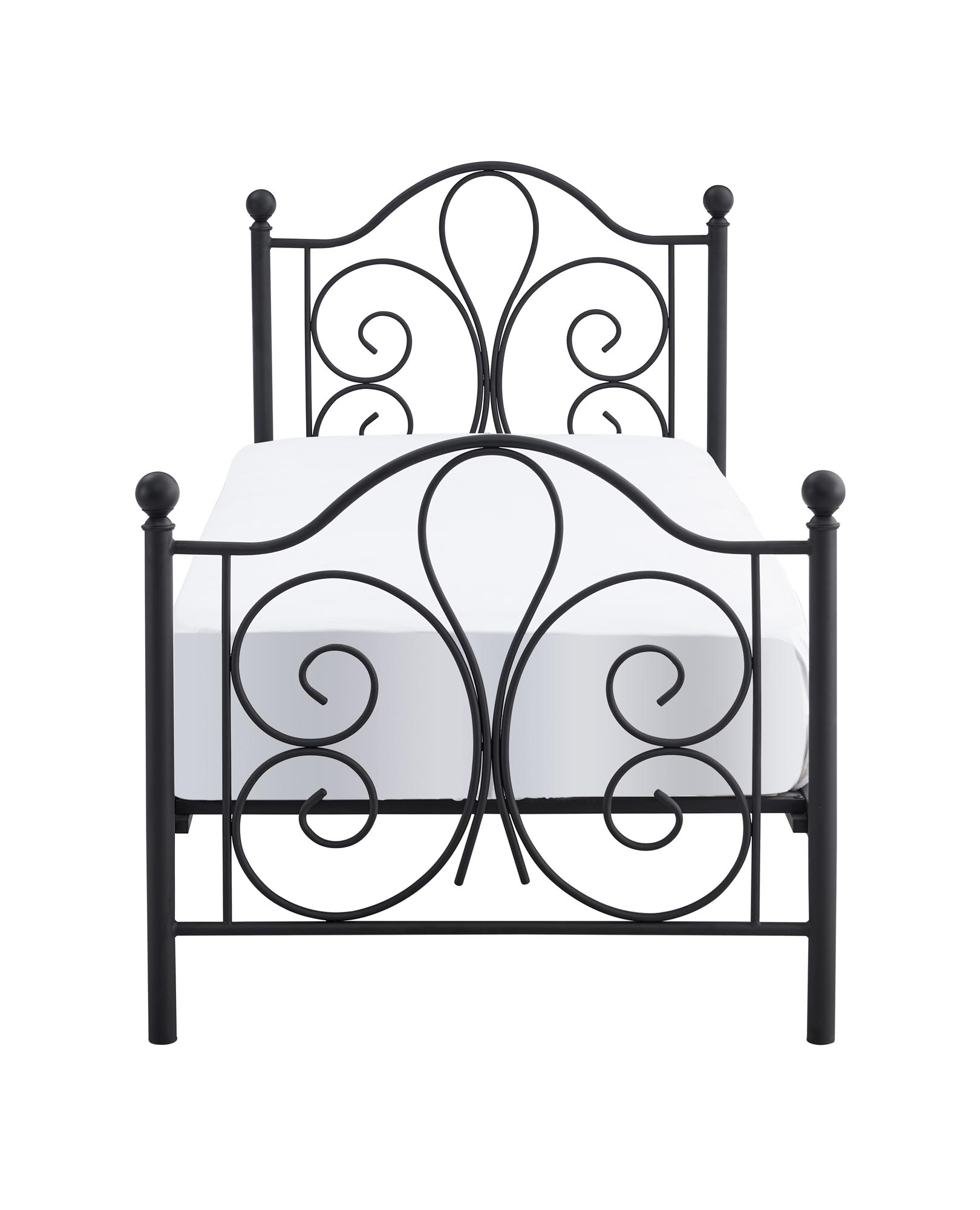 PANAMA 90 cm kovová posteľ čierna