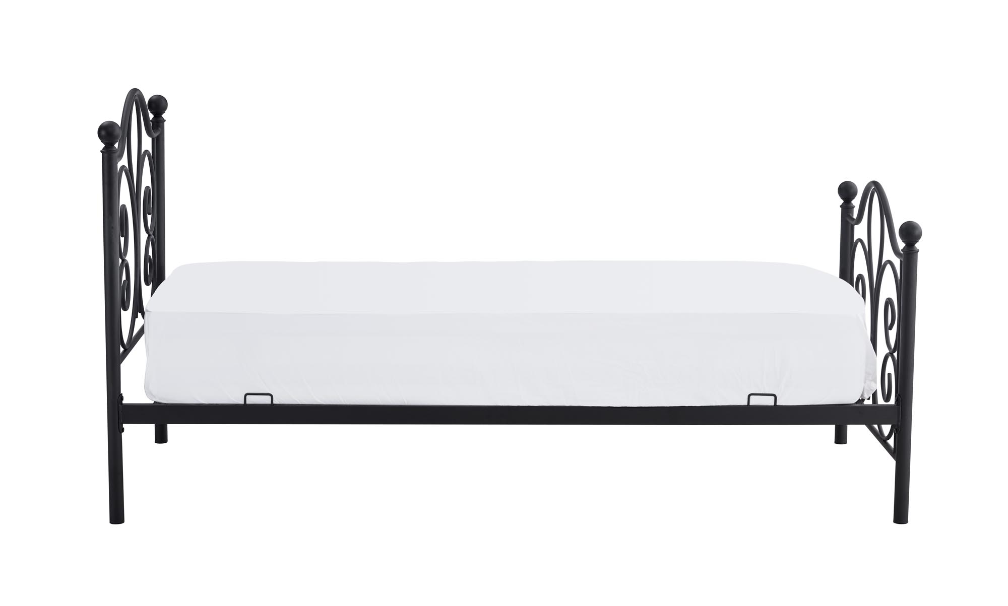 PANAMA 90 cm kovová posteľ čierna