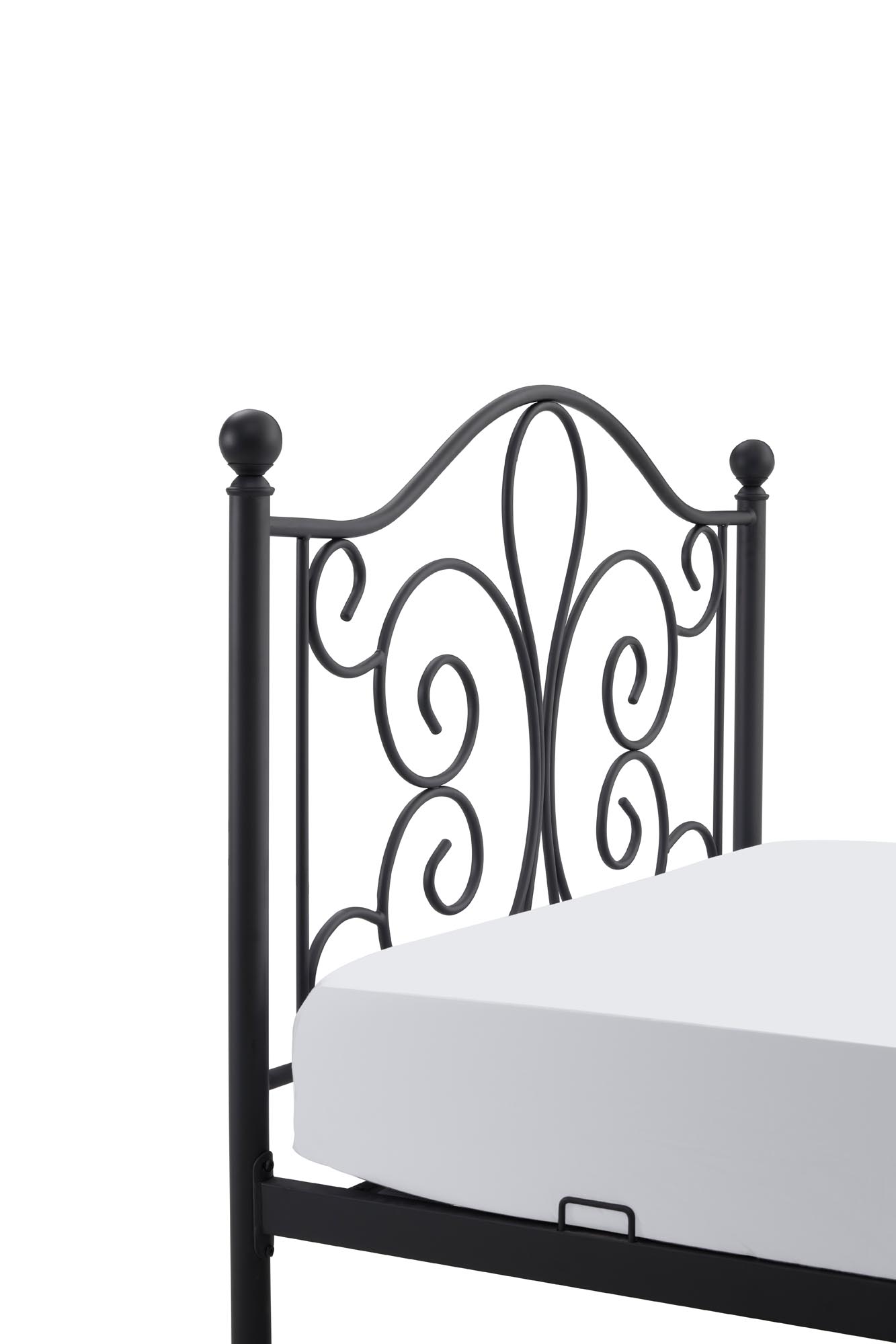 PANAMA 120 cm kovová posteľ čierna