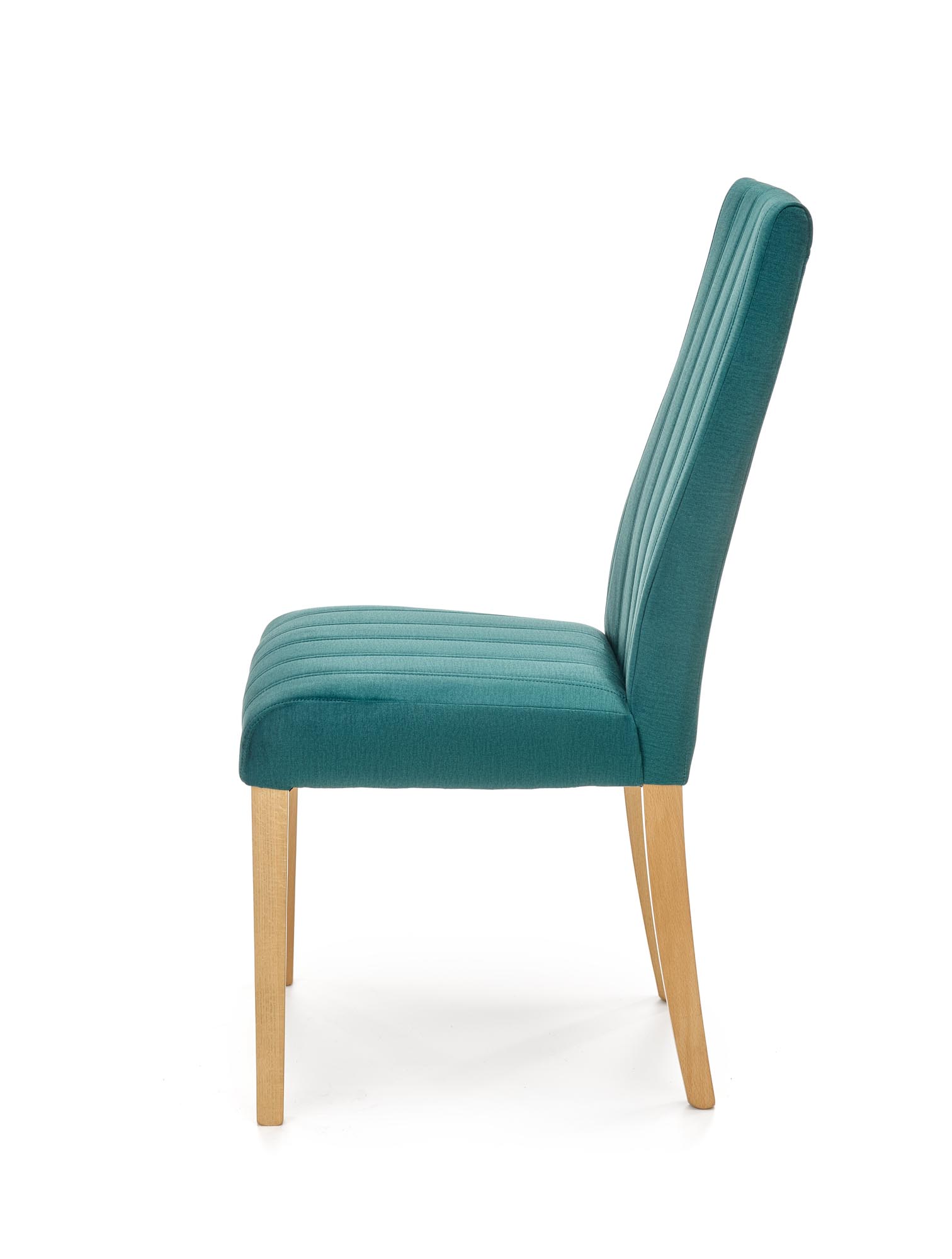 DIEGO 3 jedálenská stolička dub medový / čal. velvet prešívaný - MONOLITH 37 (tmavo zelená)