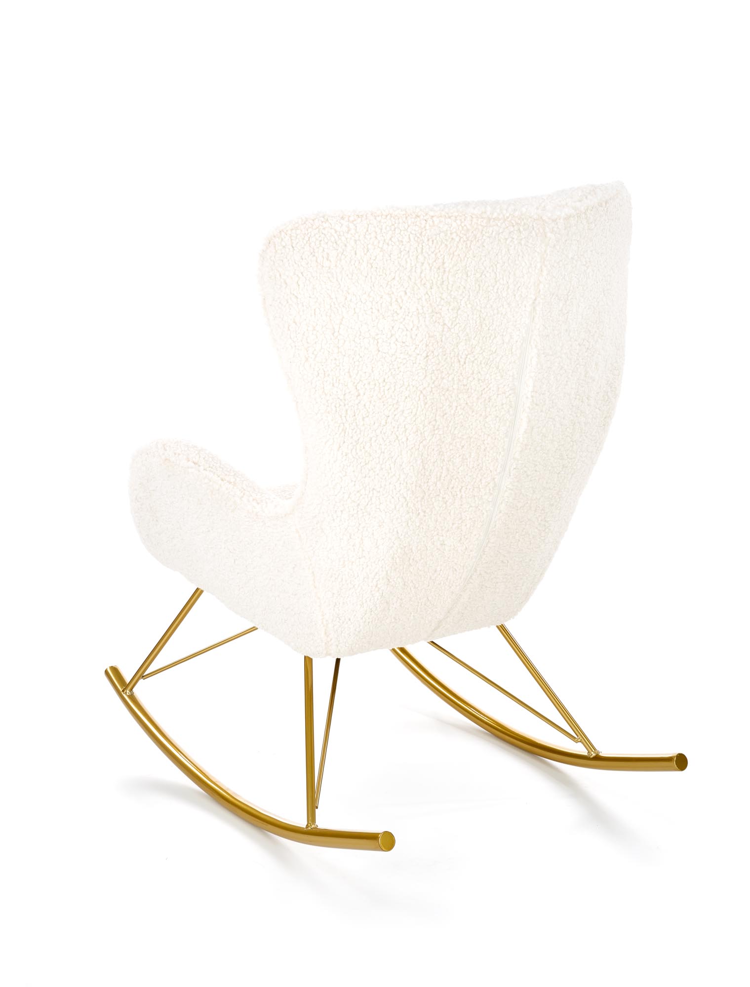 LIBERTO relaxačné kreslo krémové / zlaté