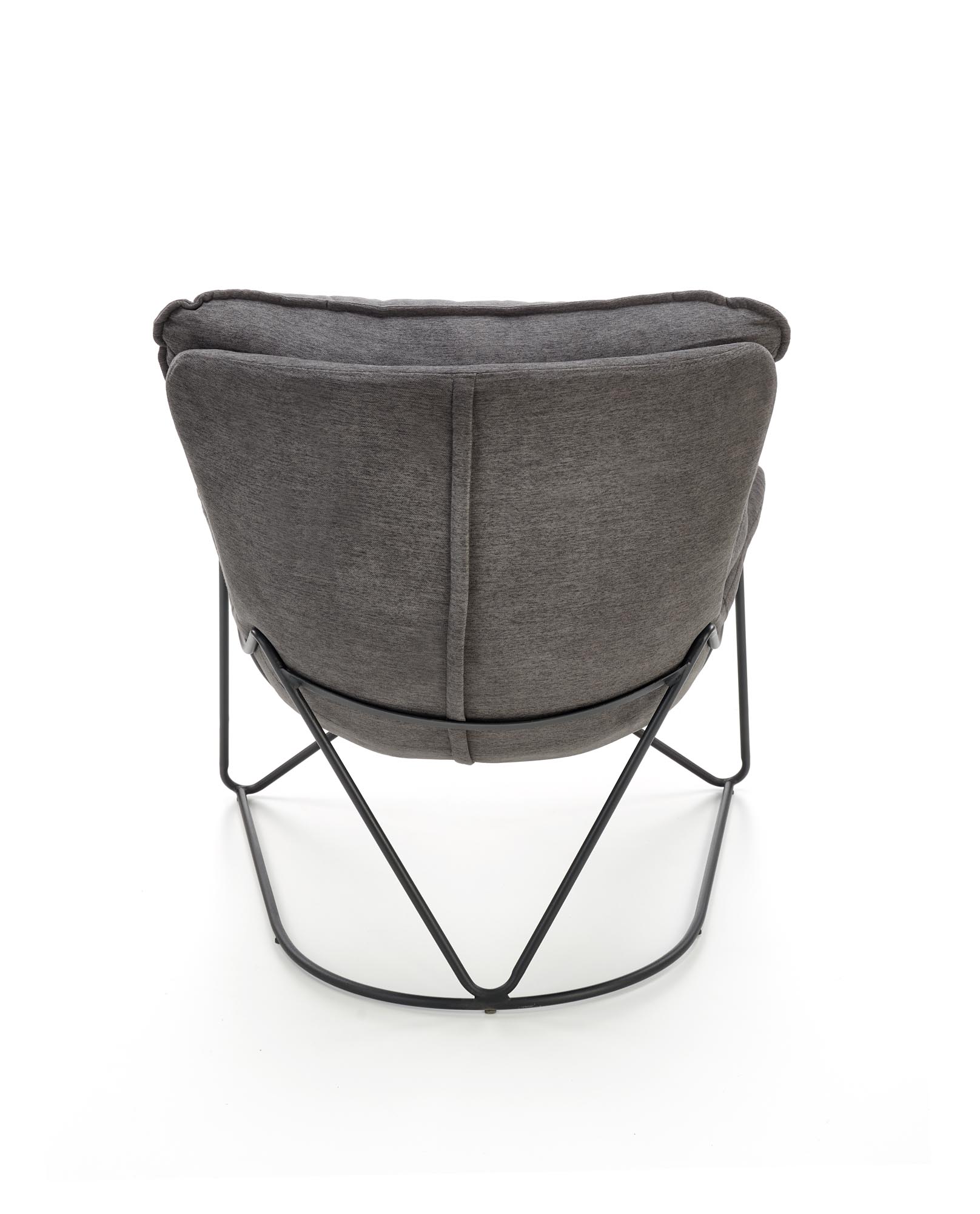 VOLKER relaxačné kreslo tm. šedá / čierna