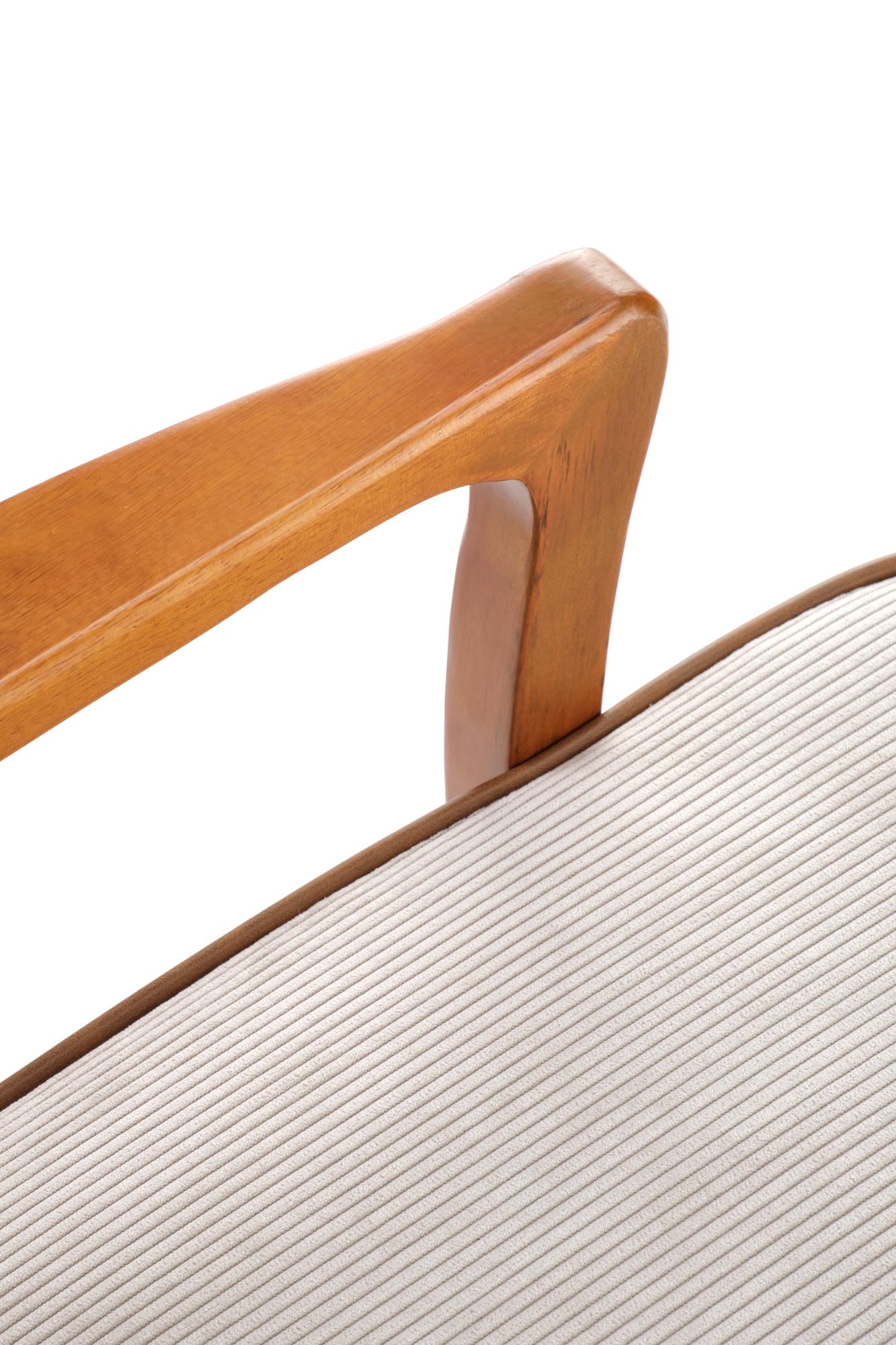 PASTORE relaxačné kreslo svetlo béžové / svetlý orech