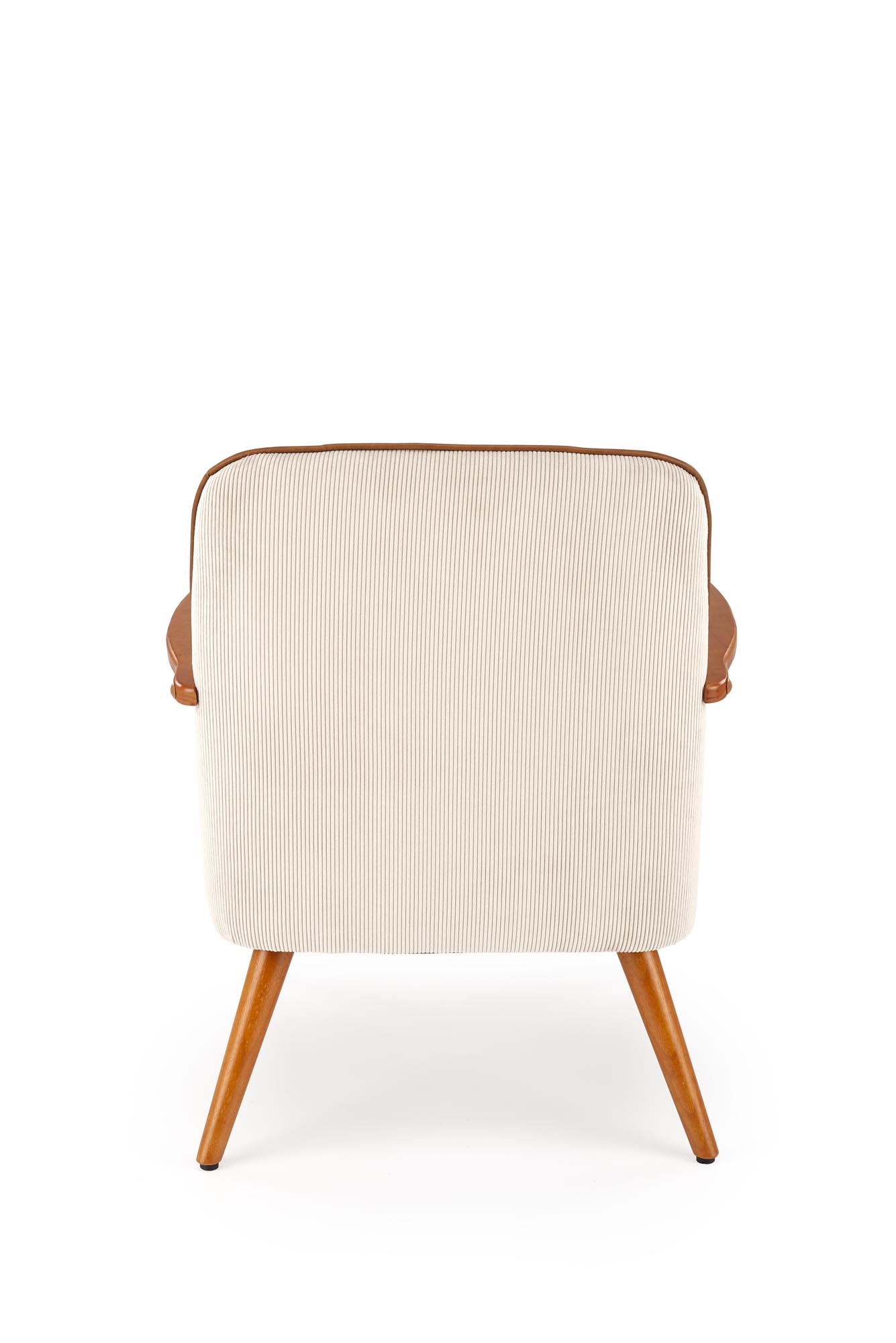 PASTORE relaxačné kreslo svetlo béžové / svetlý orech