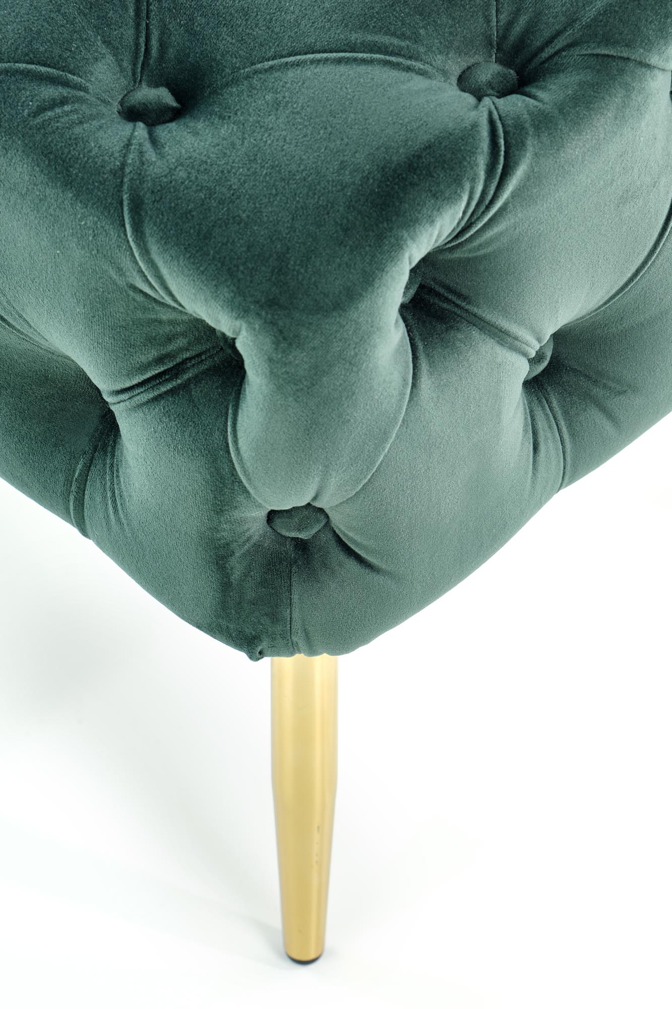 ATHENA lavica tmavo zelená / zlatá