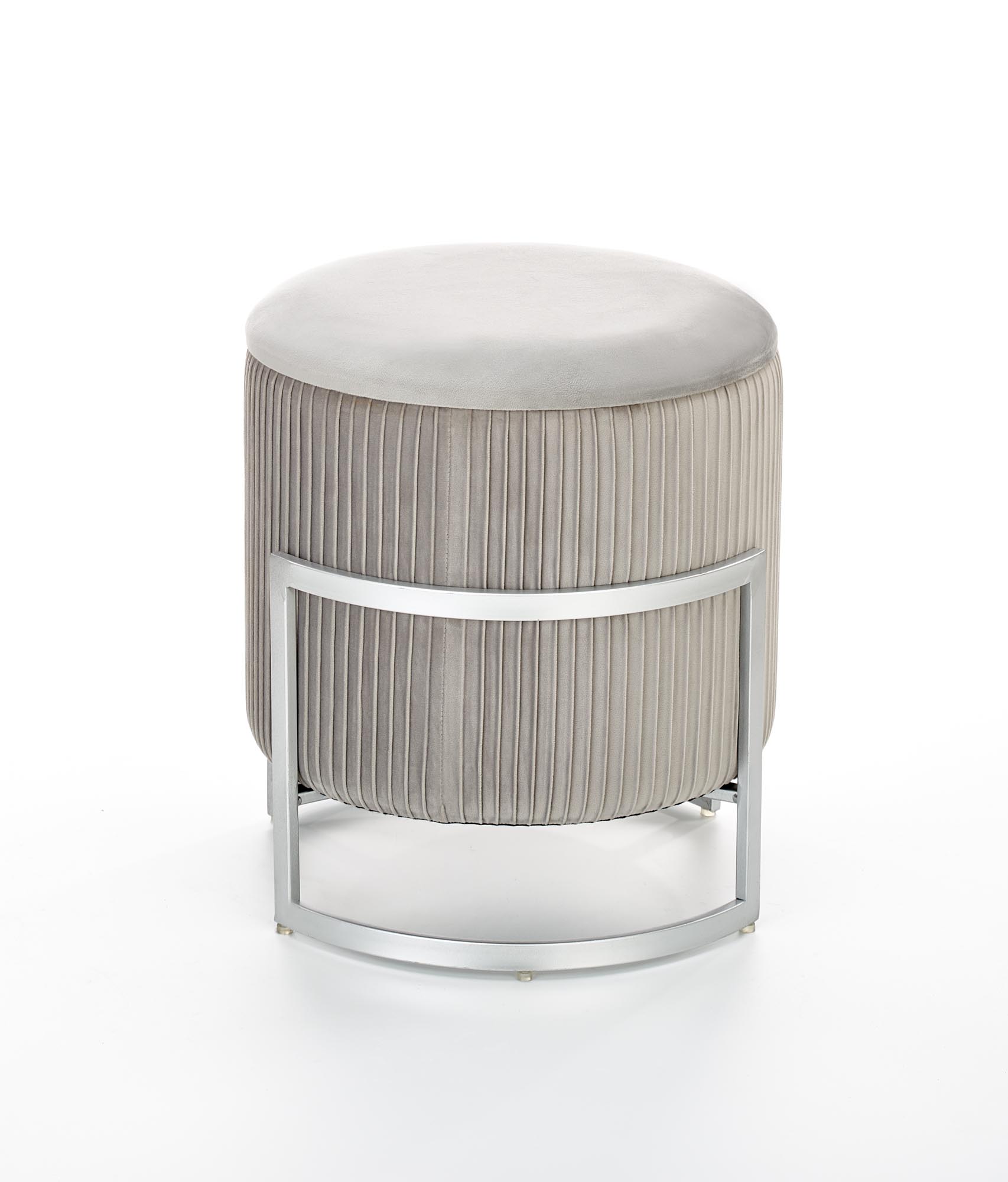 CRICKET taburet svetlo šedý