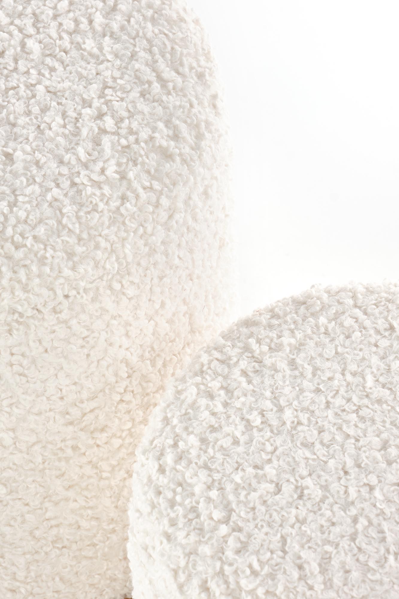 CANCUN zostava dvoch taburetiek, krémová/prírodná