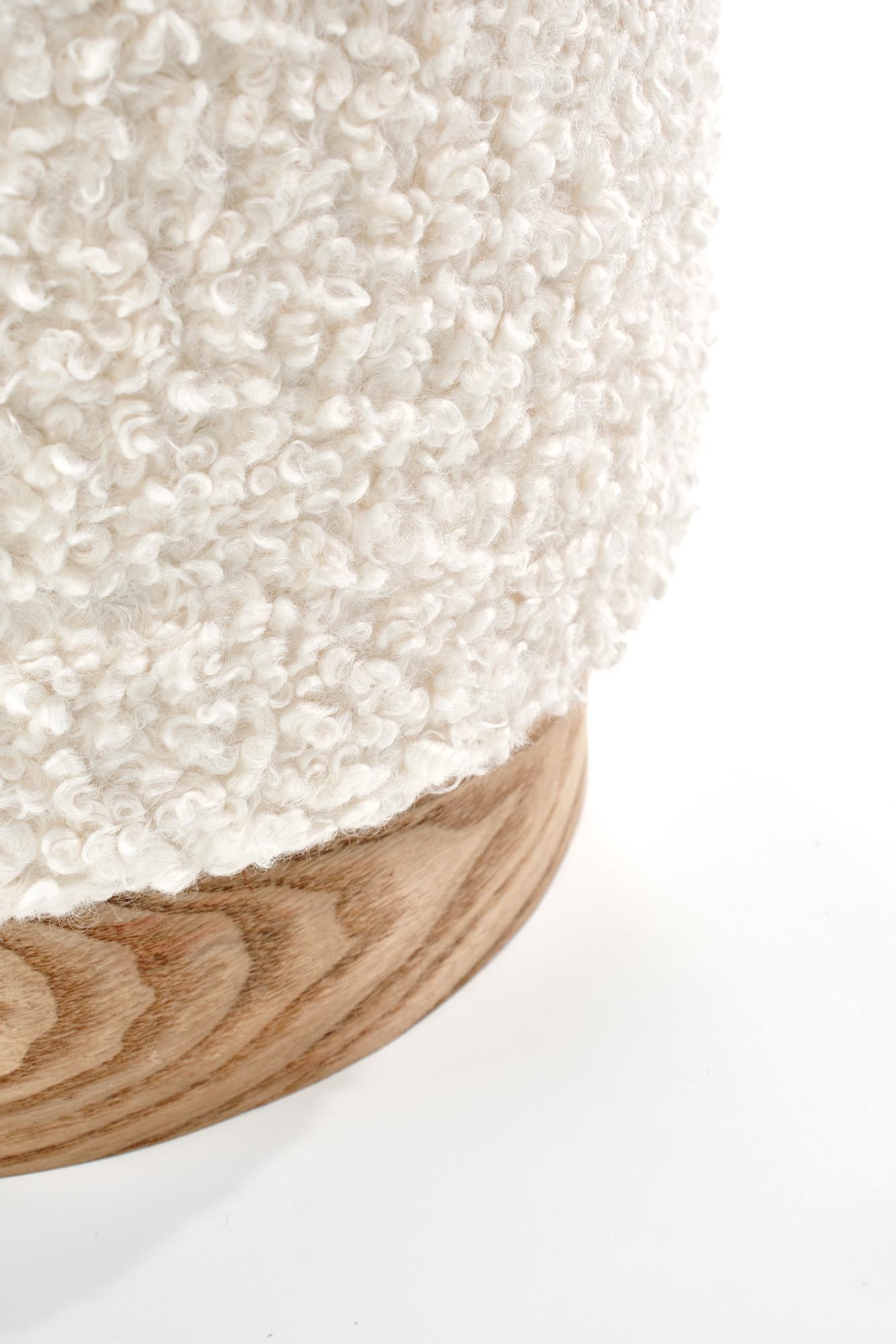 CANCUN zostava dvoch taburetiek, krémová/prírodná