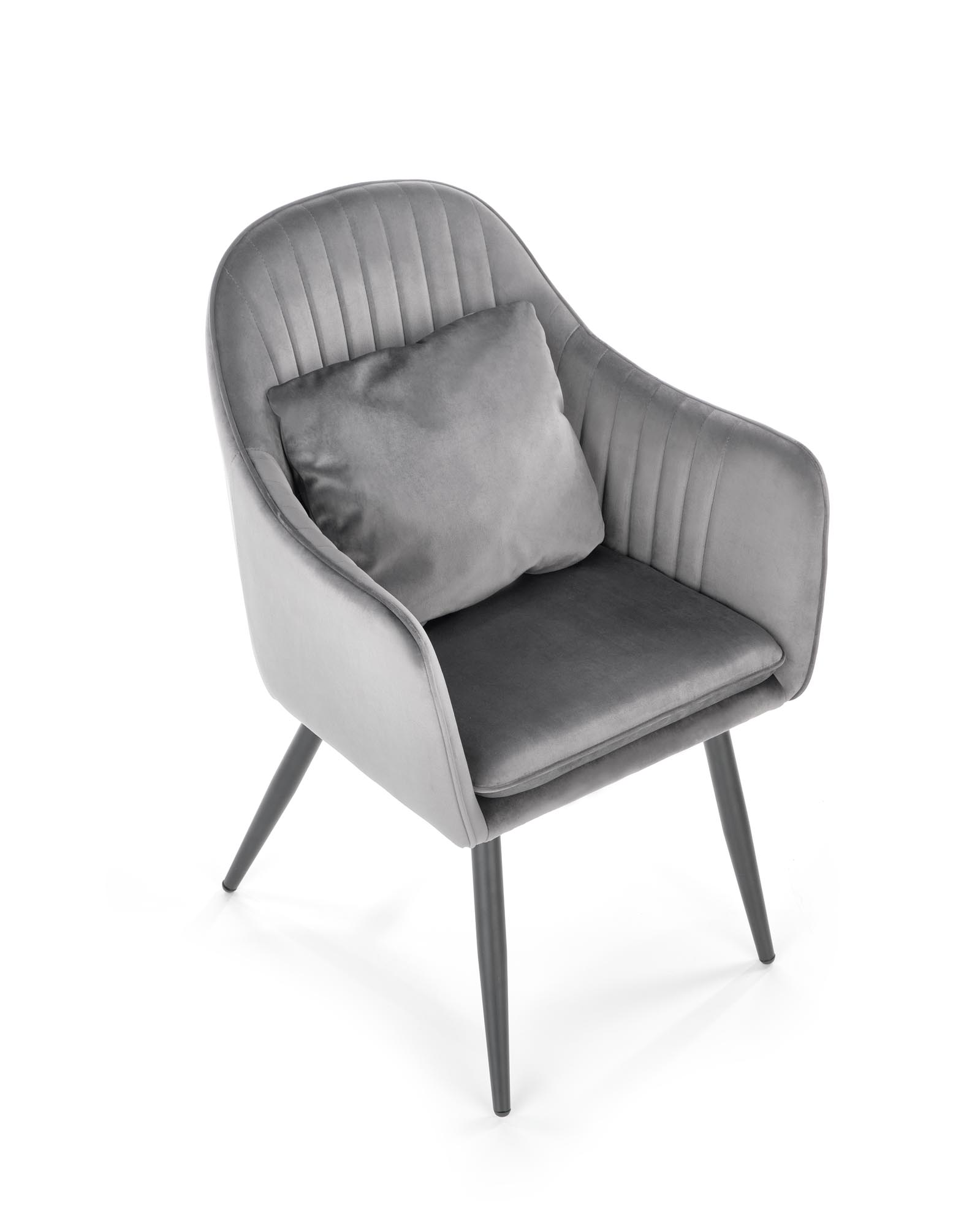 K464 jedálenská stolička šedá