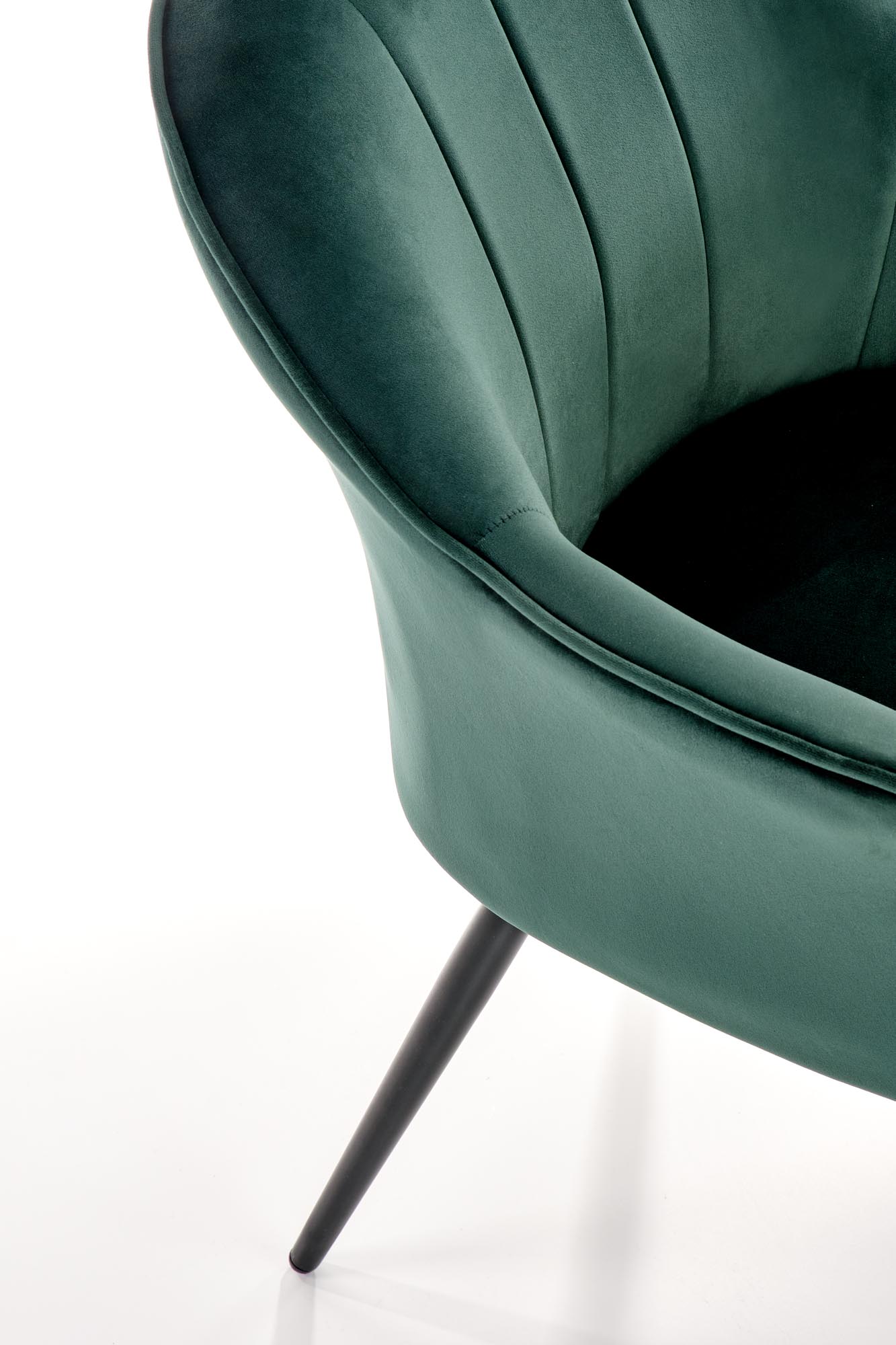 K468 jedálenská stolička tmavo zelená