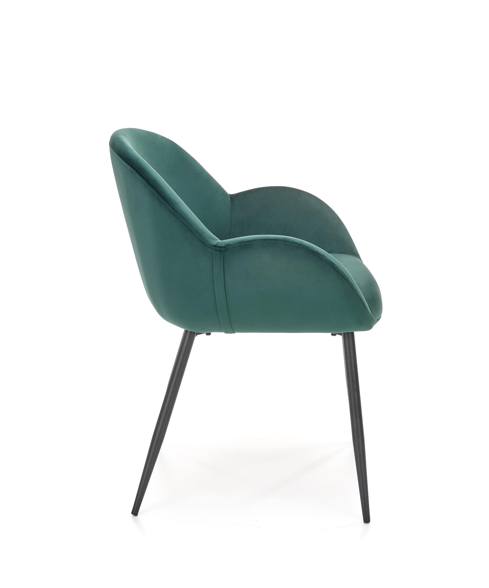 K480 jedálenská stolička tmavo zelená