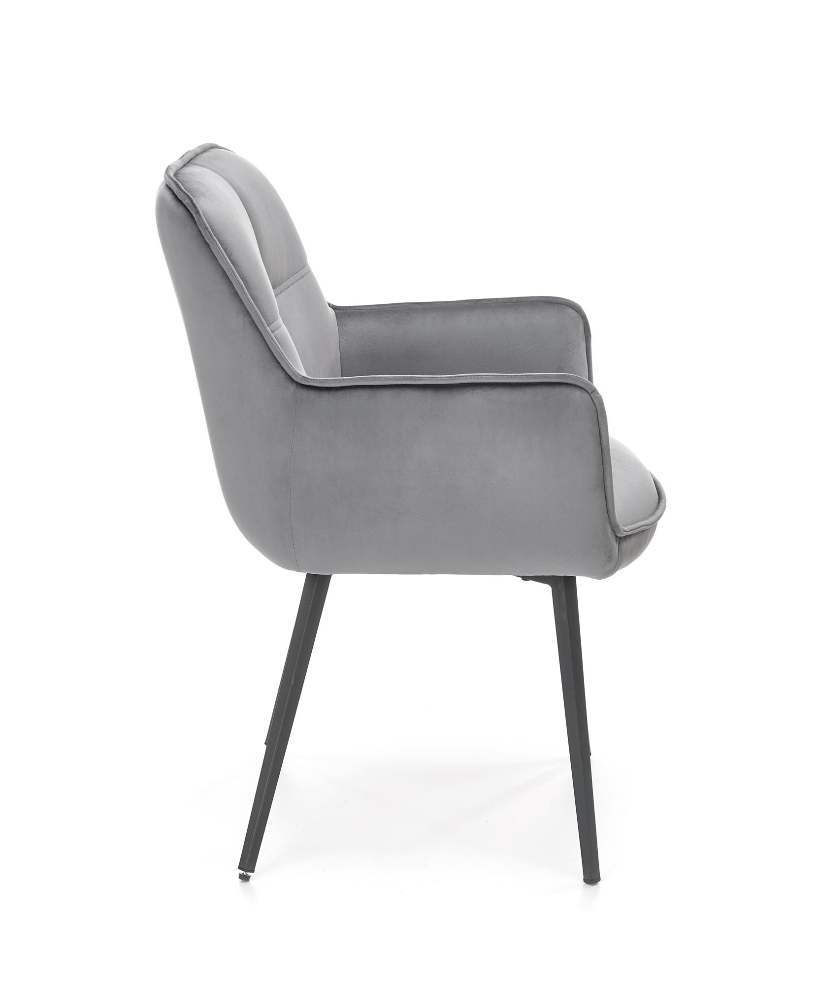 K463 jedálenská stolička šedá