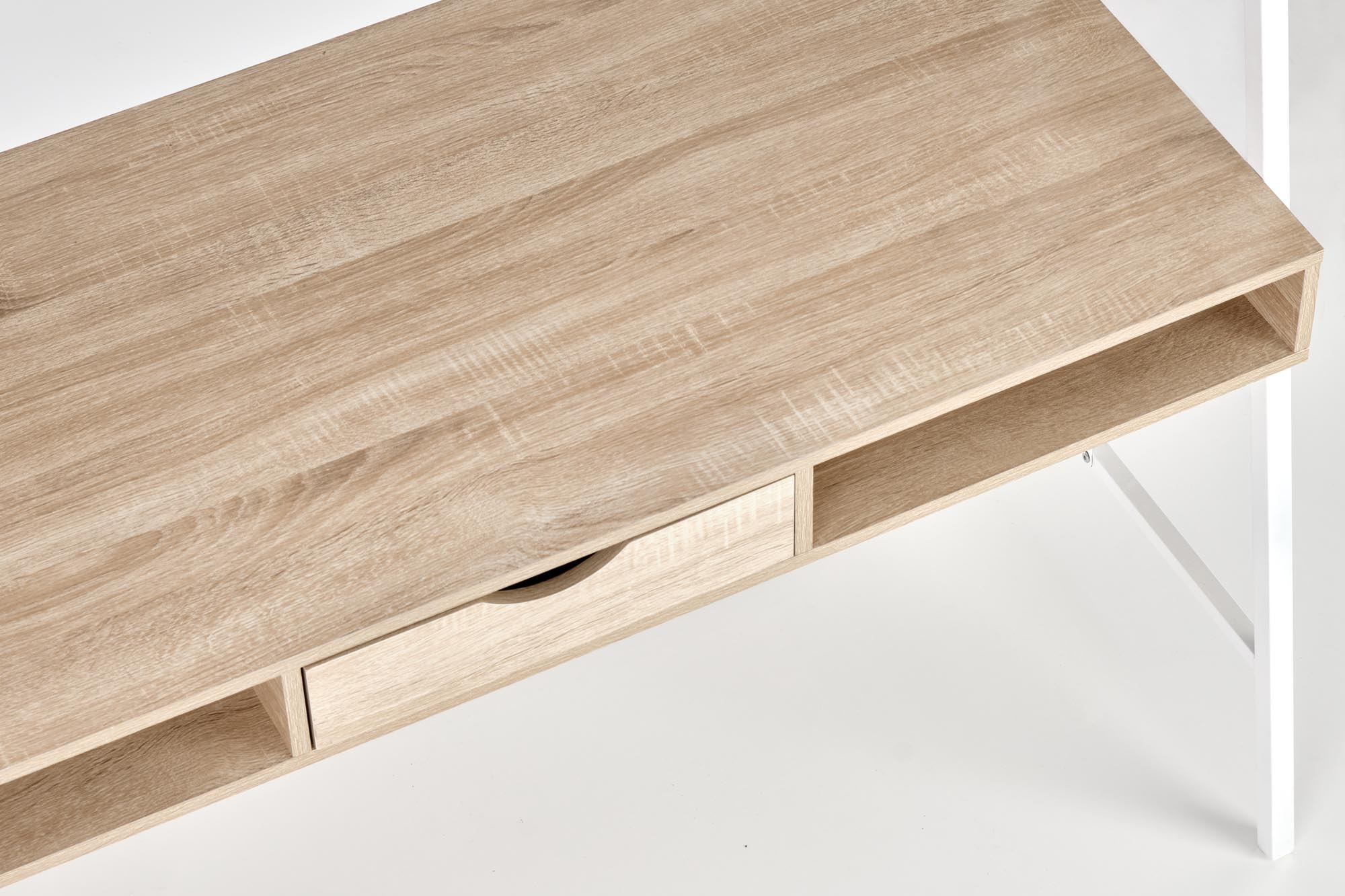 B48 PC stolík dub sonoma / biely