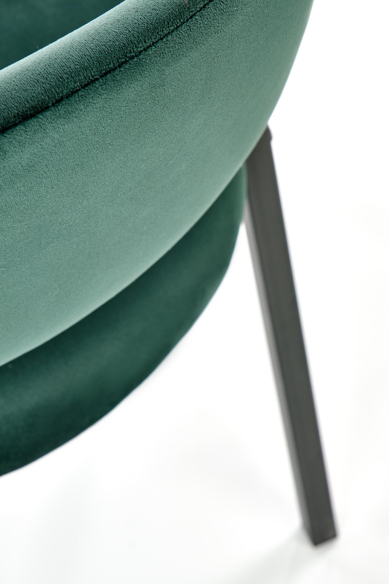 K473 jedálenská stolička tmavo zelená