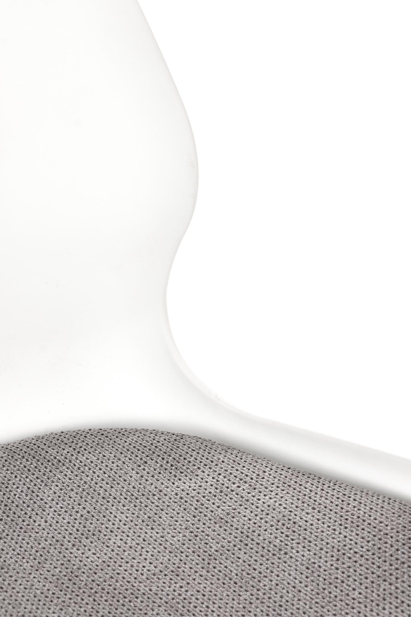 K488 jedálenská stolička biela-šedá