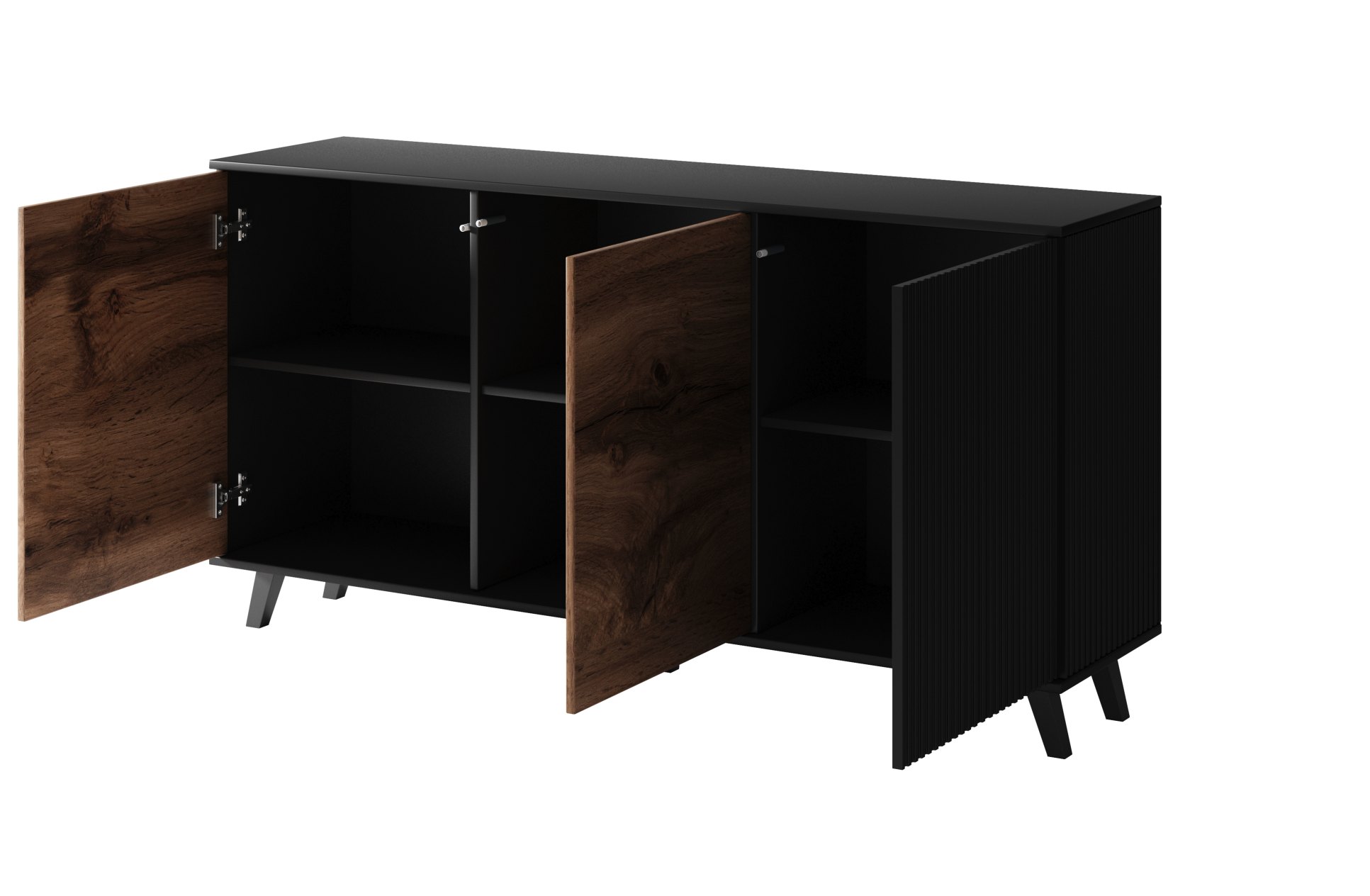 RANDOM KM-1 komoda dub wotan/čierna